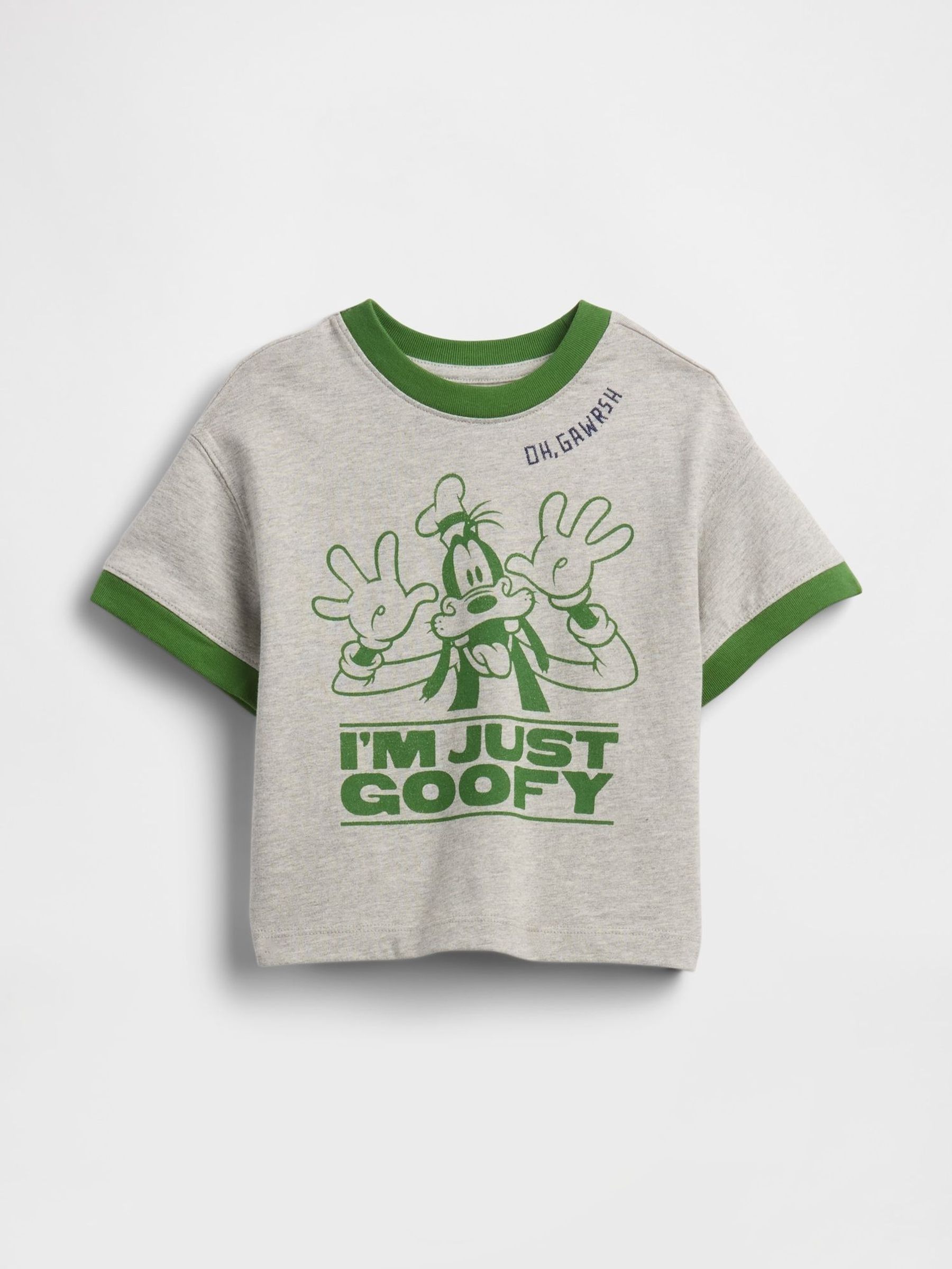 Grey/Green Disney Graphic Crew Neck T-Shirt (H66974) | £16