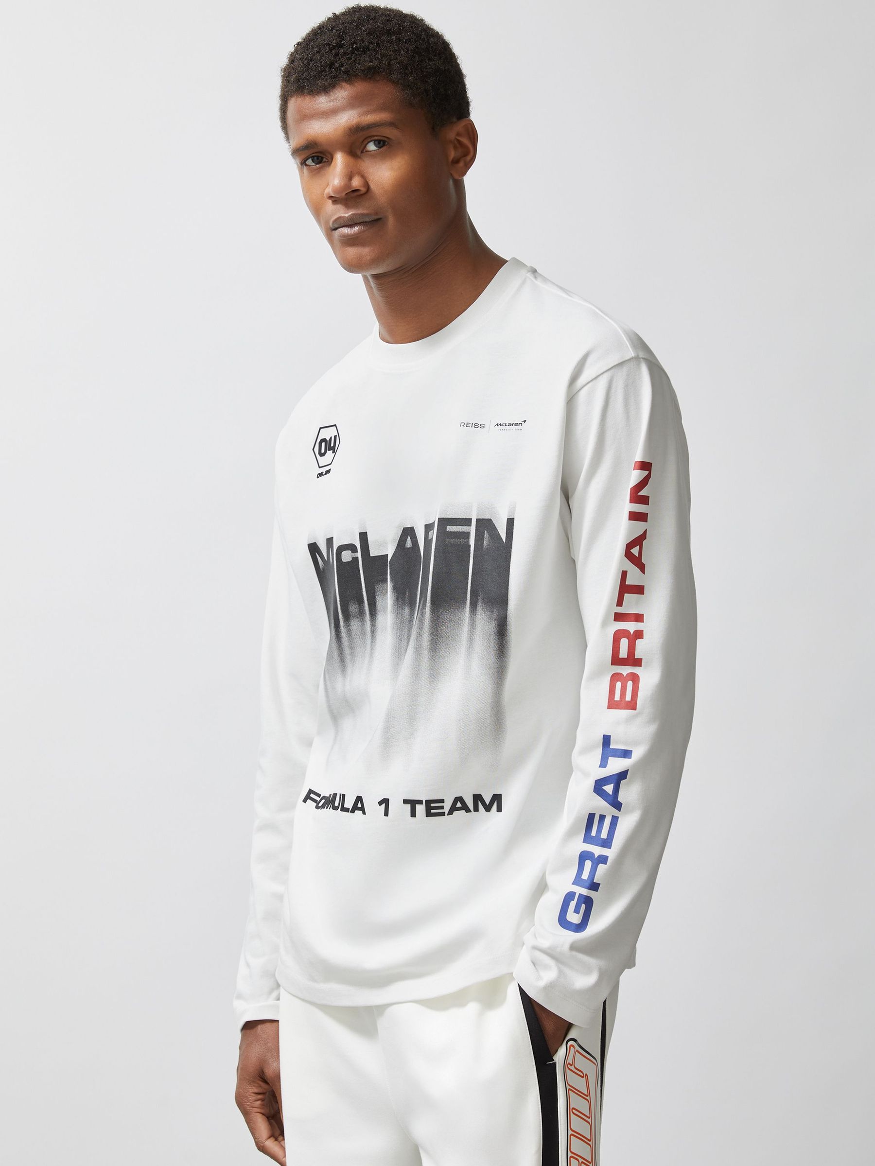 McLaren F1 Team British GP T-Shirt Unisex Fit in White (H67009) | £98