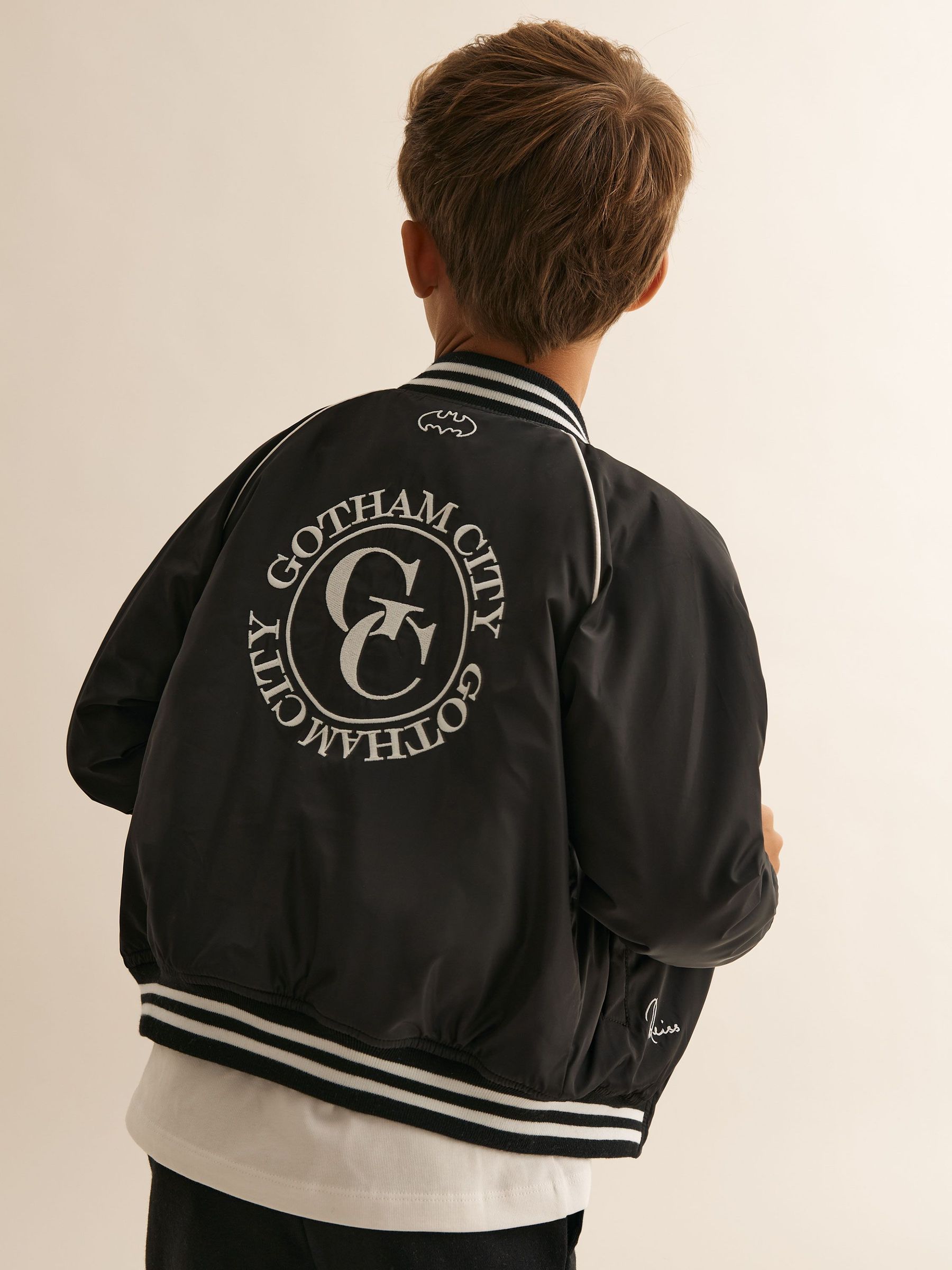 3-9 yrs Batman | Reiss Gotham City Jacket in Black (H68176) | £68