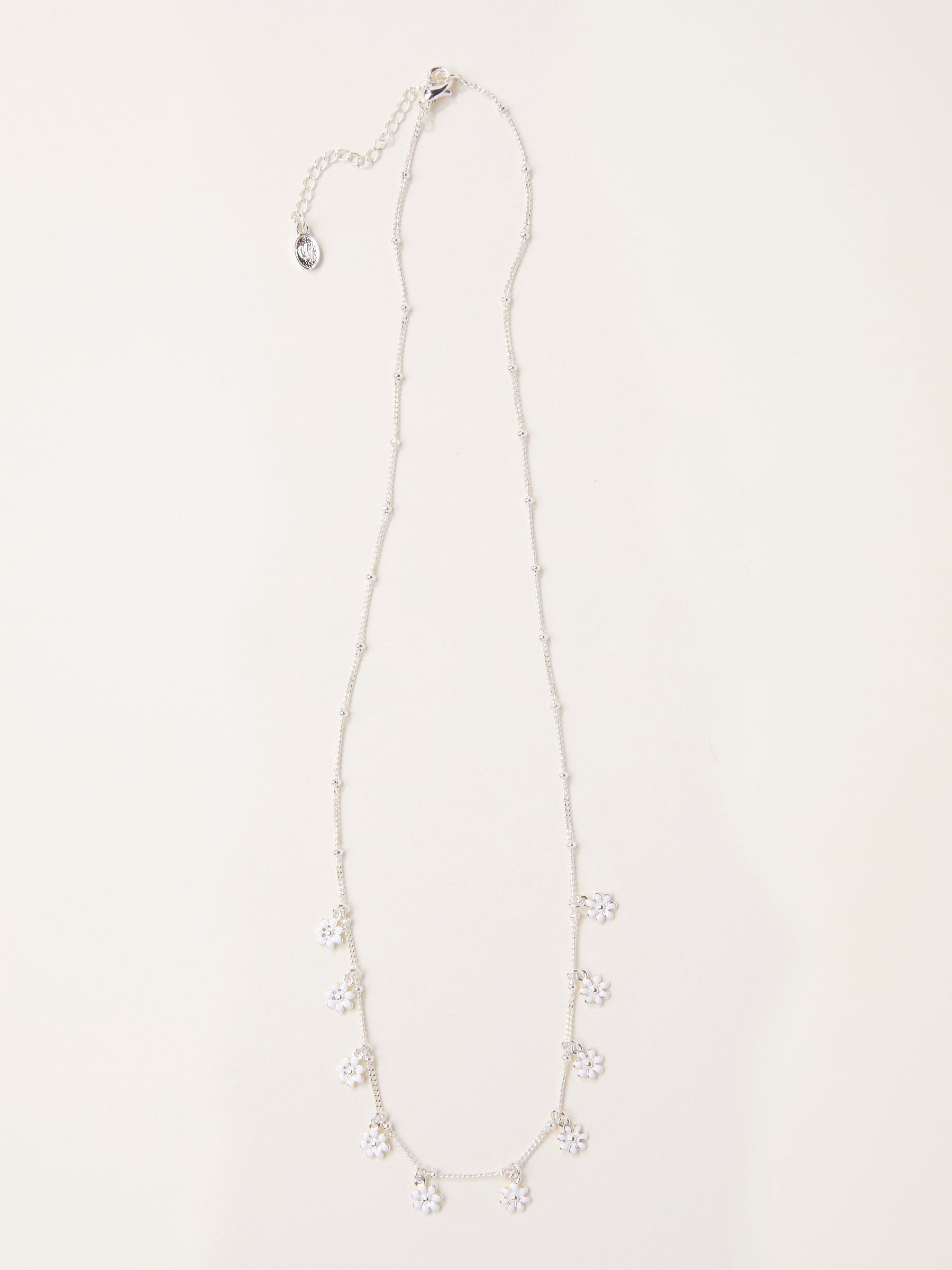 Silver Tone Daisy Necklace (H68362) | £16.50