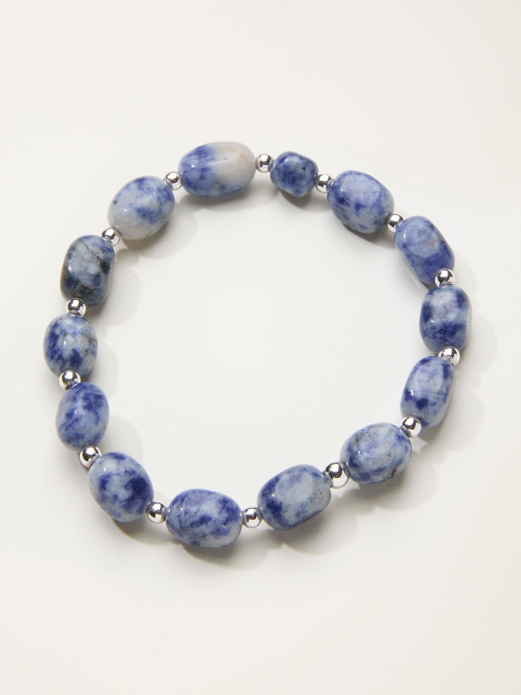 Blue Stone Stretch Bracelet (H68378) | £14.50