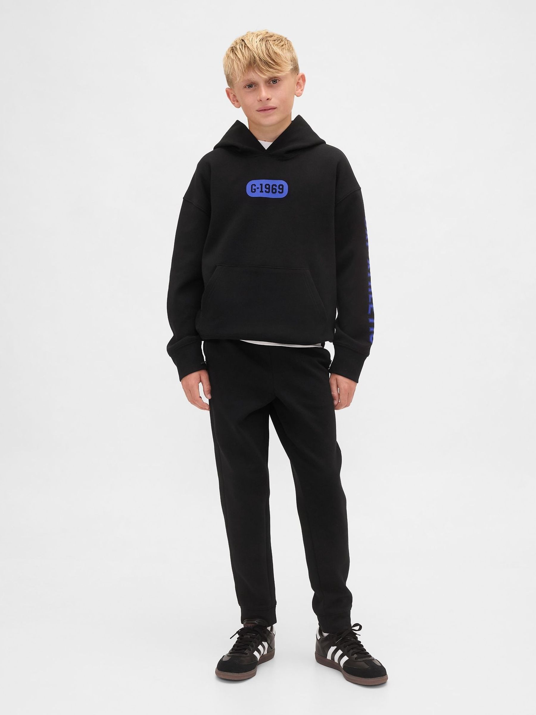 Black Tech Quick-Dry Joggers (4-13yrs) (H68396) | £25