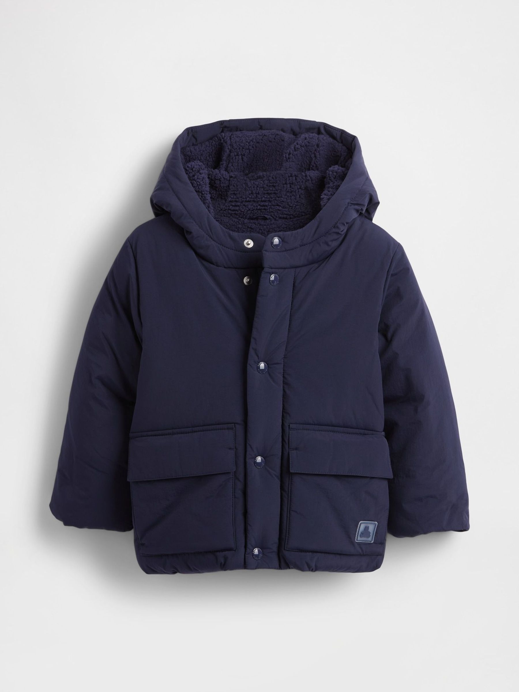 Navy Blue Cosy Puffer Jacket (H68411) | £50