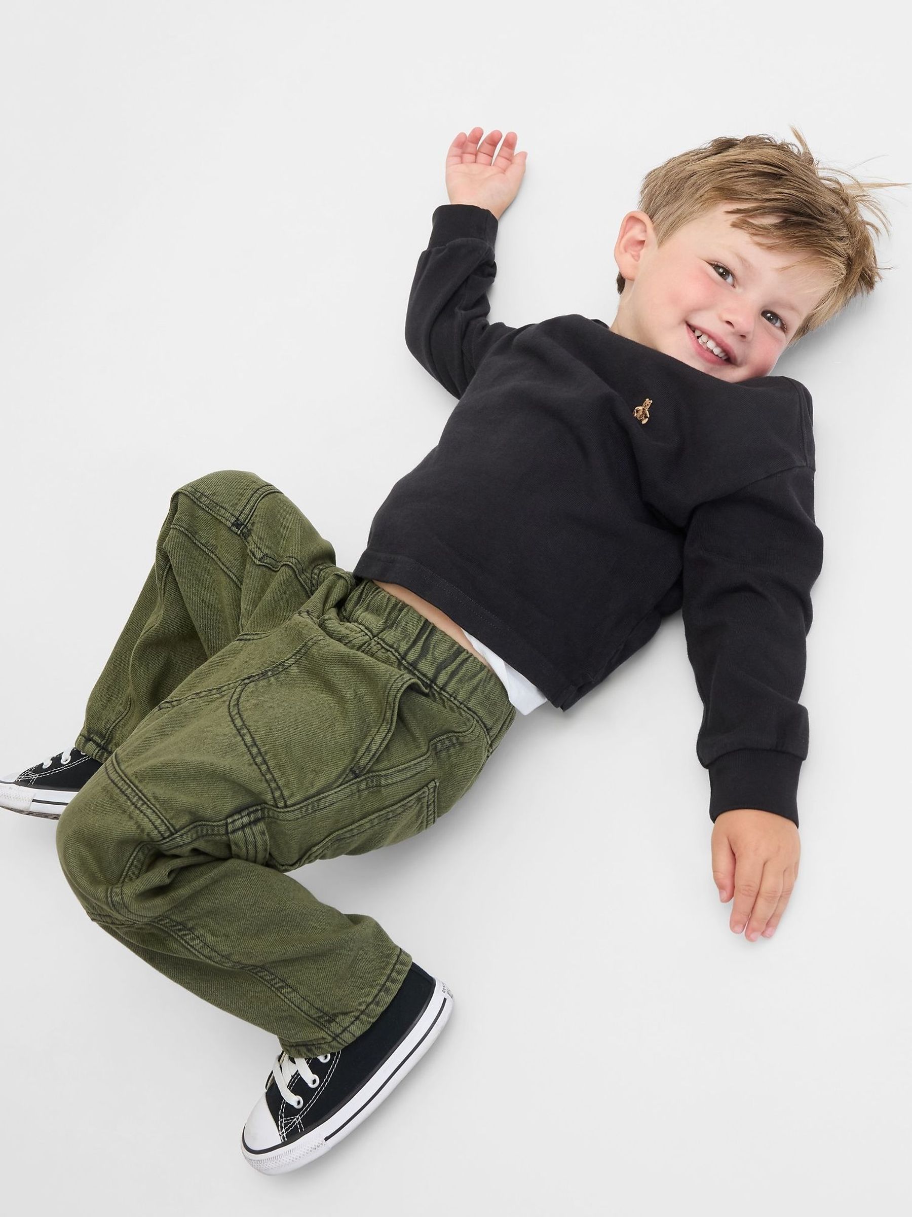 Green Pull On Baggy Carpenter Jeans (6mths-5yrs) (H68438) | £30