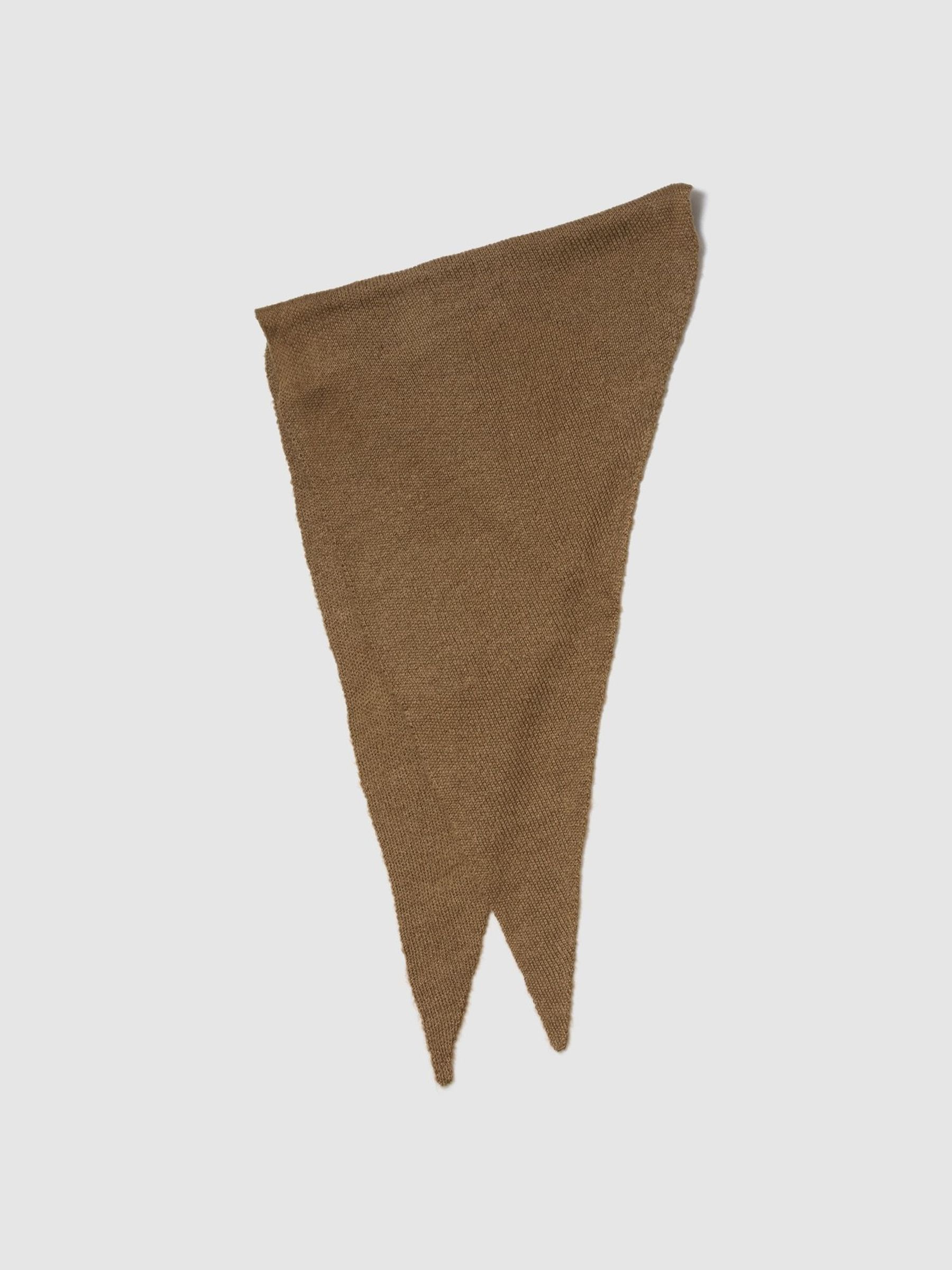 Brown Brushed Triangle Scarf (H68442) | £30