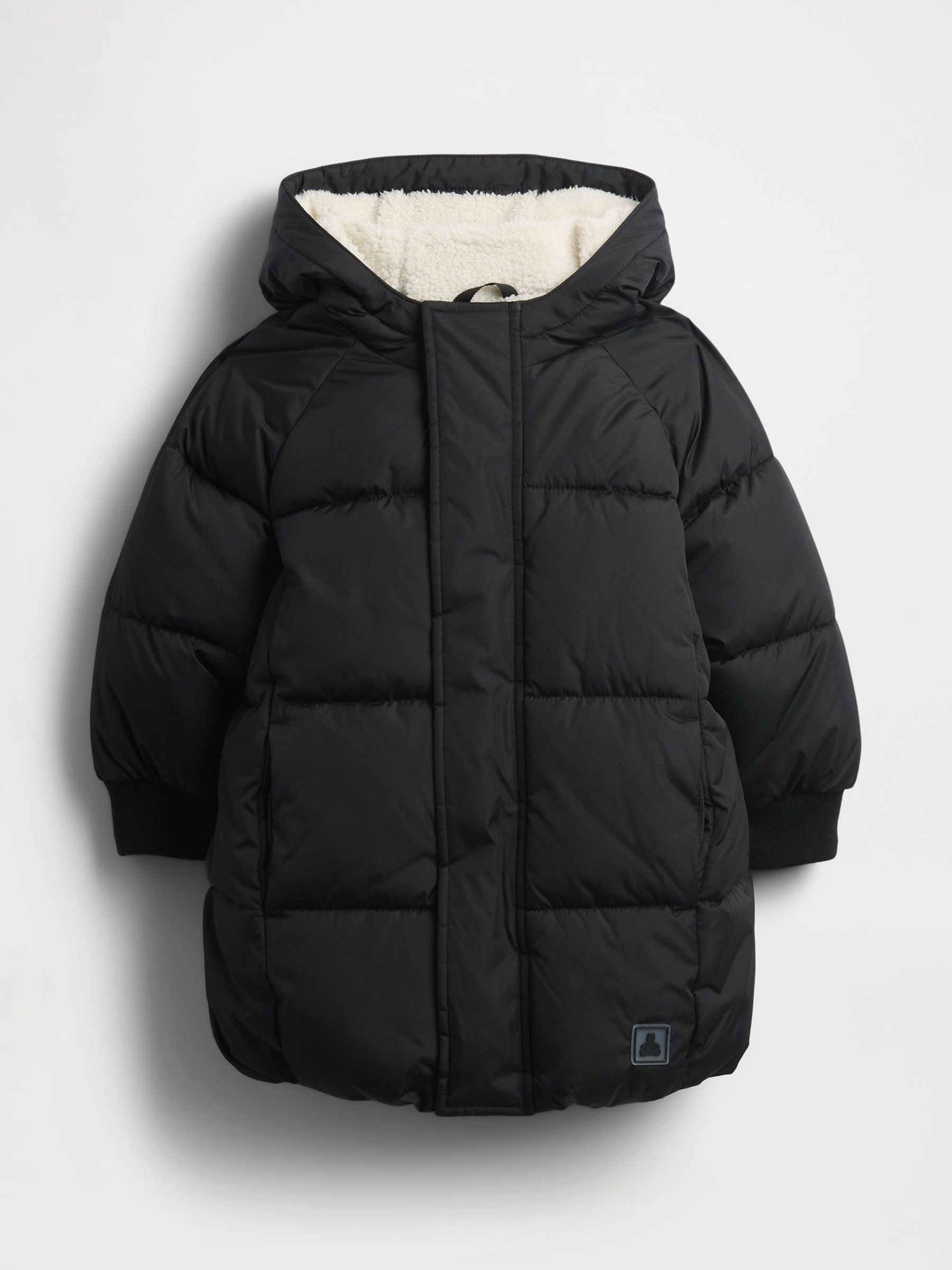 Black Heavyweight Puffer Coat (6mths-5yrs) (H68445) | £65