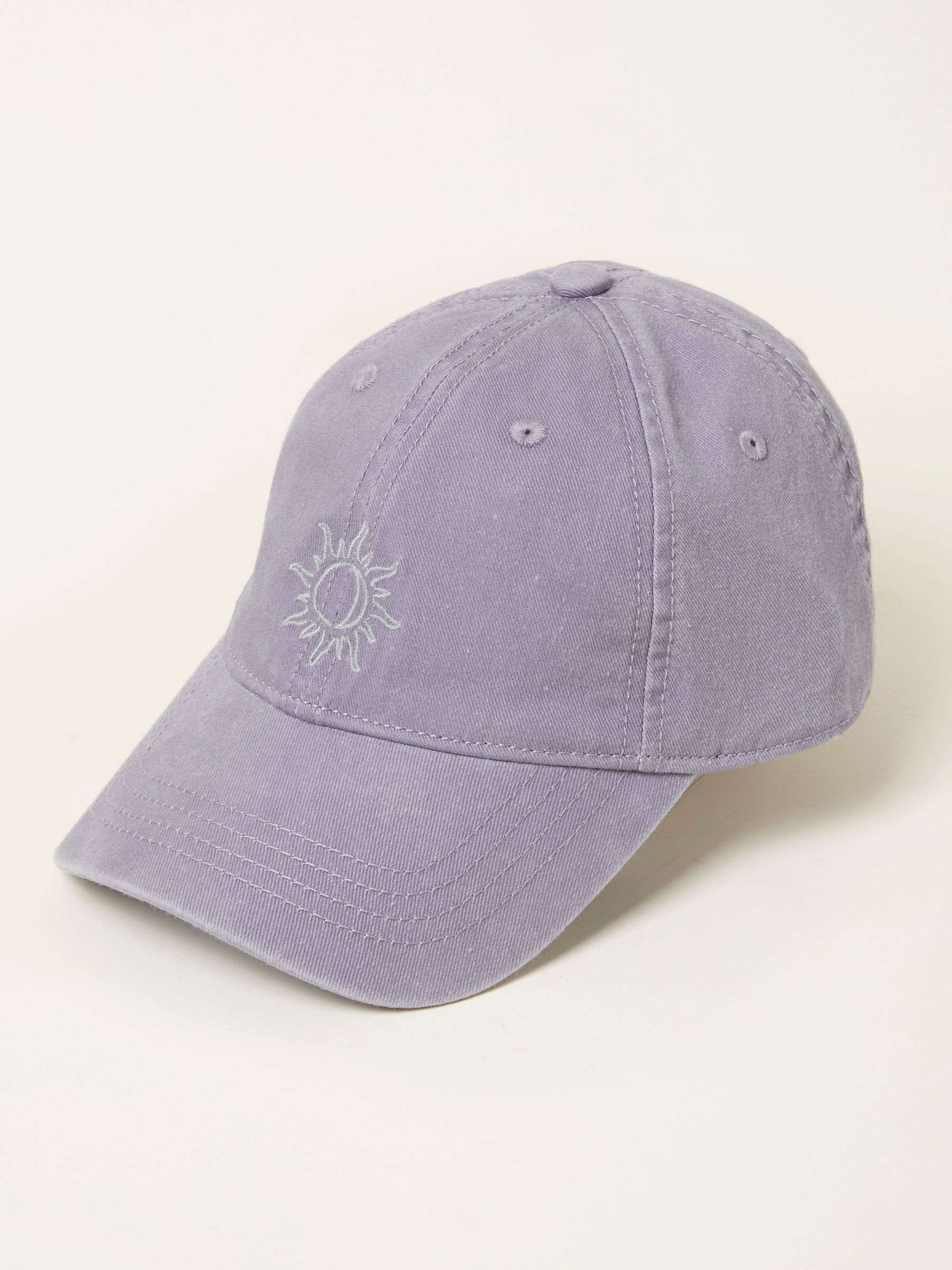 Purple Embroidered Sun Cap (H68995) | £18