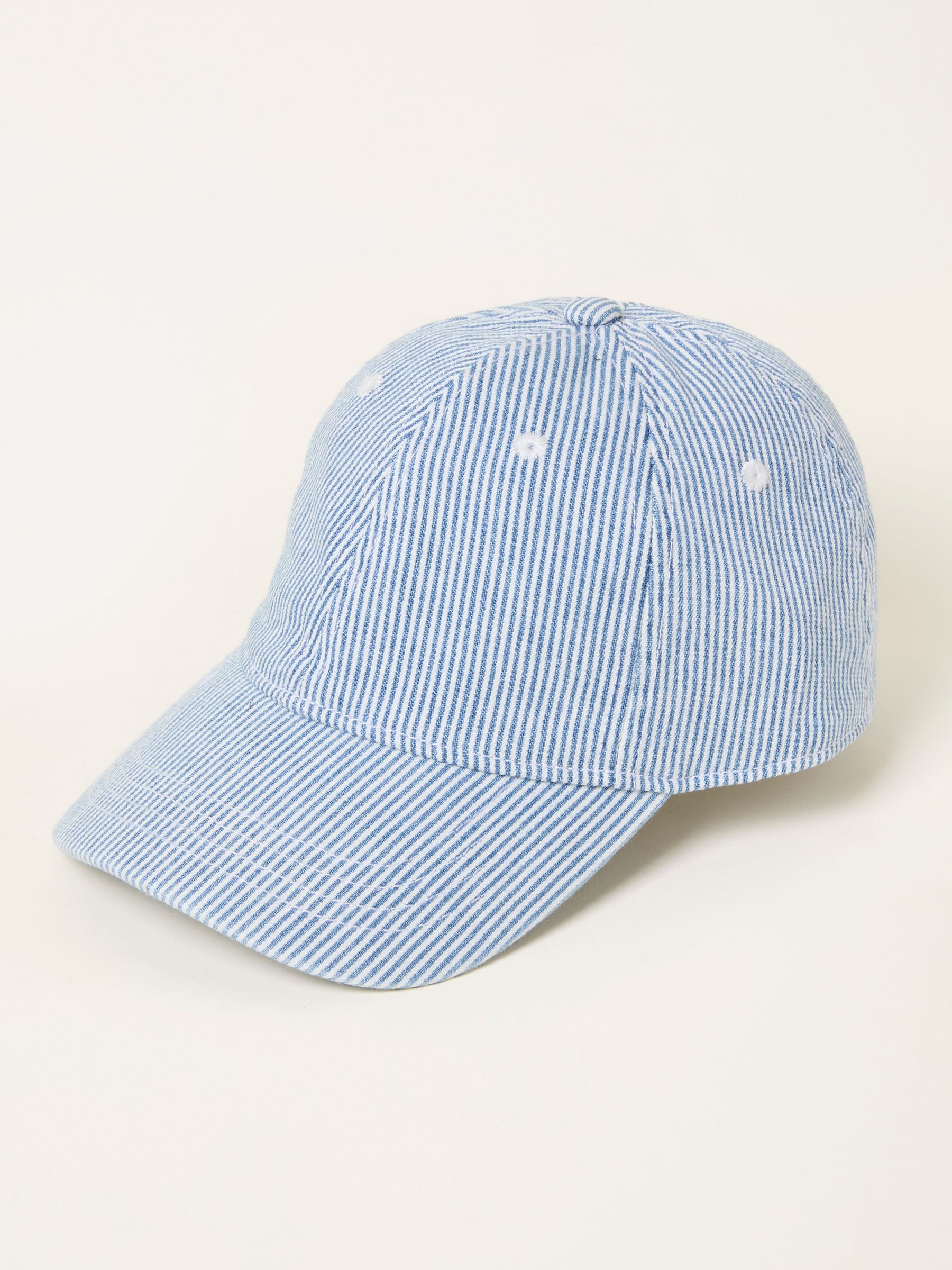 Blue Stripe Heart Embroidered Cap (H68998) | £18