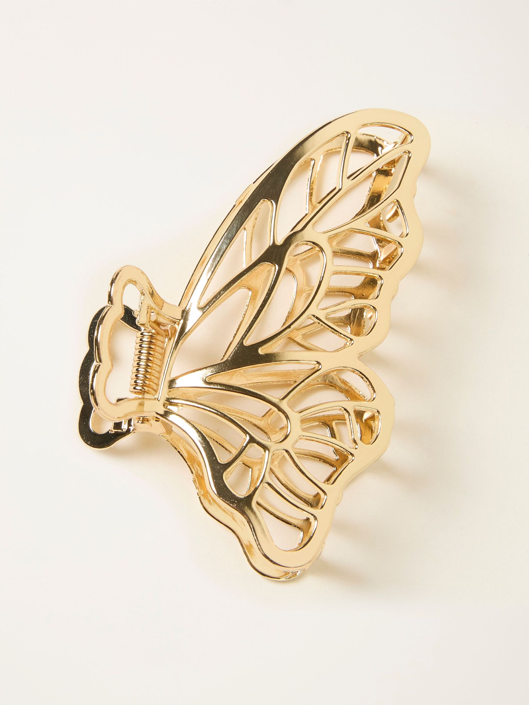 Gold Tone Large Butterfly Claw Clip (H69034) | £10.50