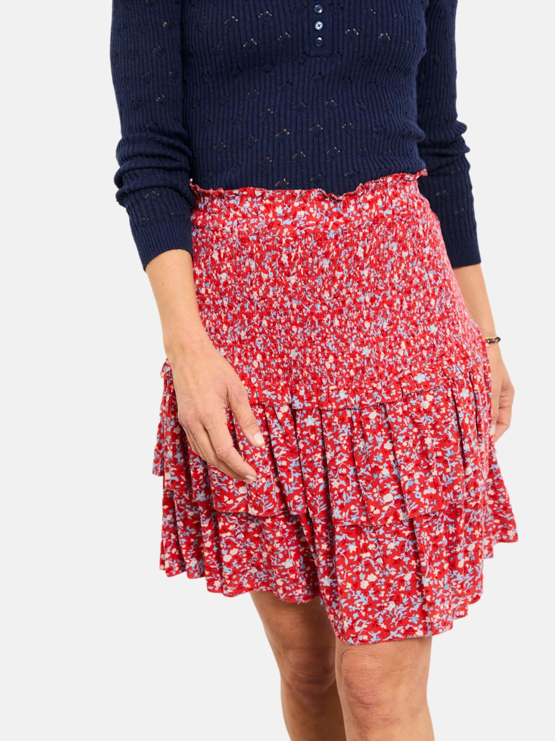 Maelle Red Surf Ditsy Skirt (H69518) | £49.50