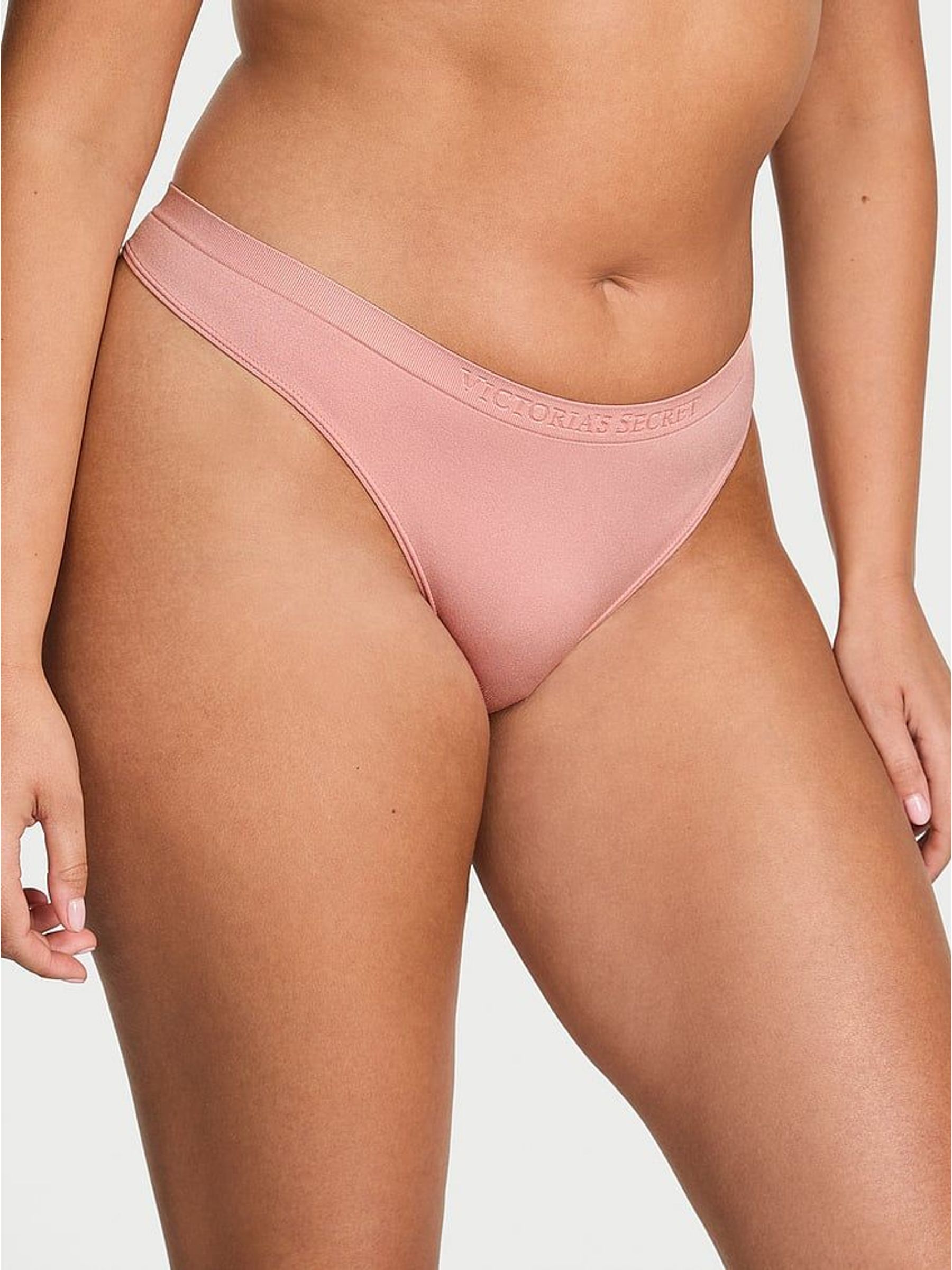 Royal Pink Thong Shine Knickers (H69558) | £10