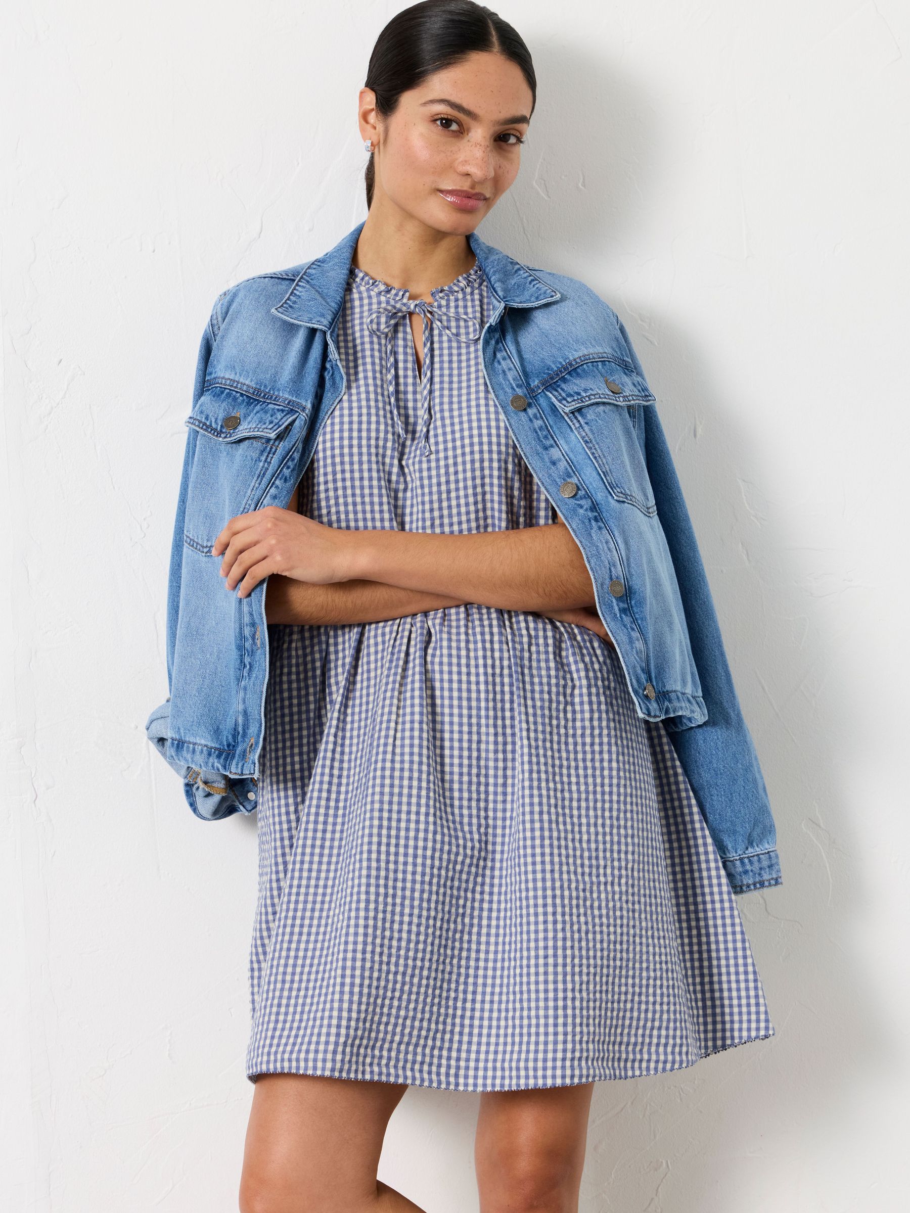 Ivory Regular Immy Gingham Dress (H69596) | £65