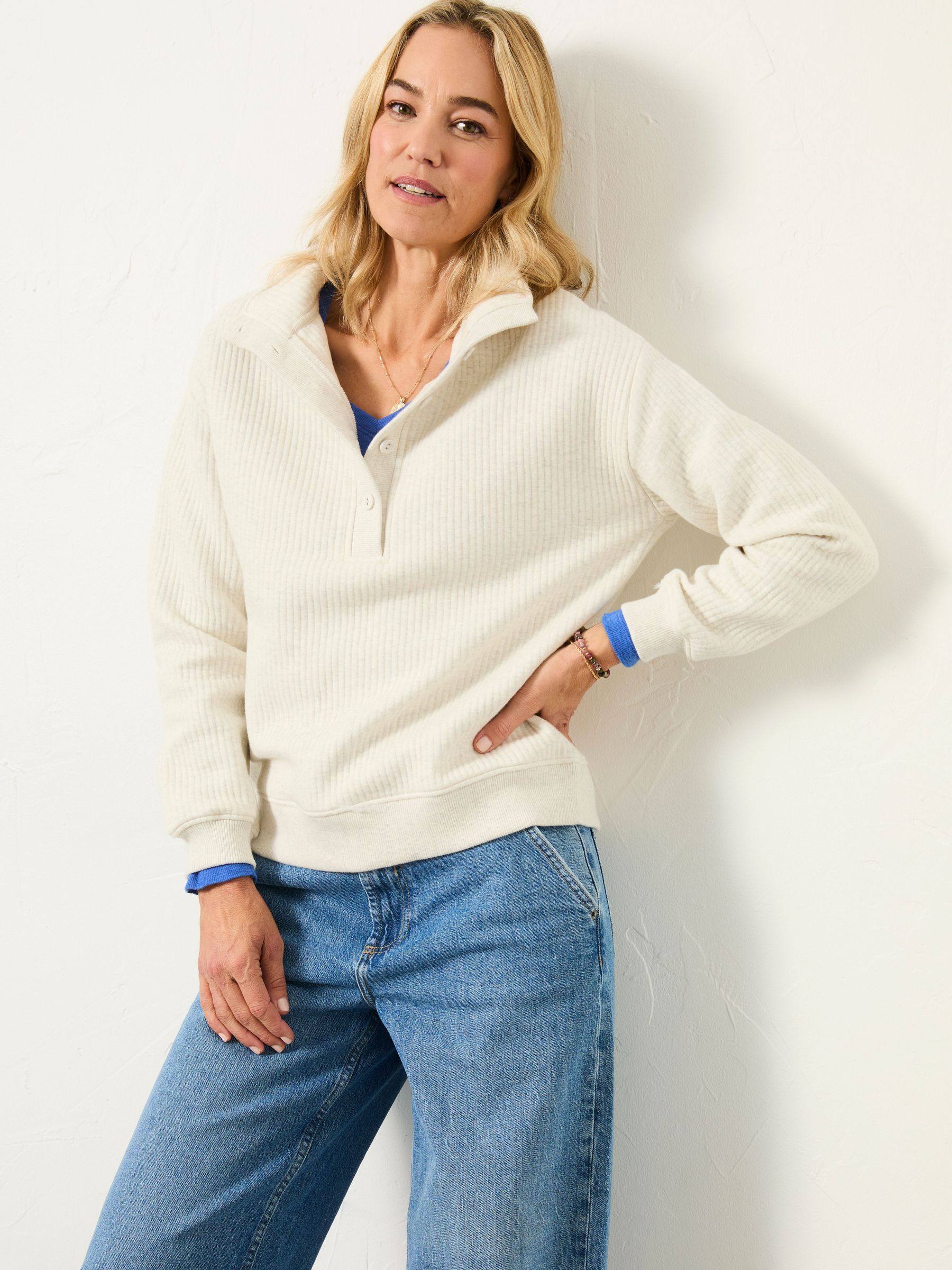 Pale Grey Lounge Half Neck Sweat (H69671) | £52