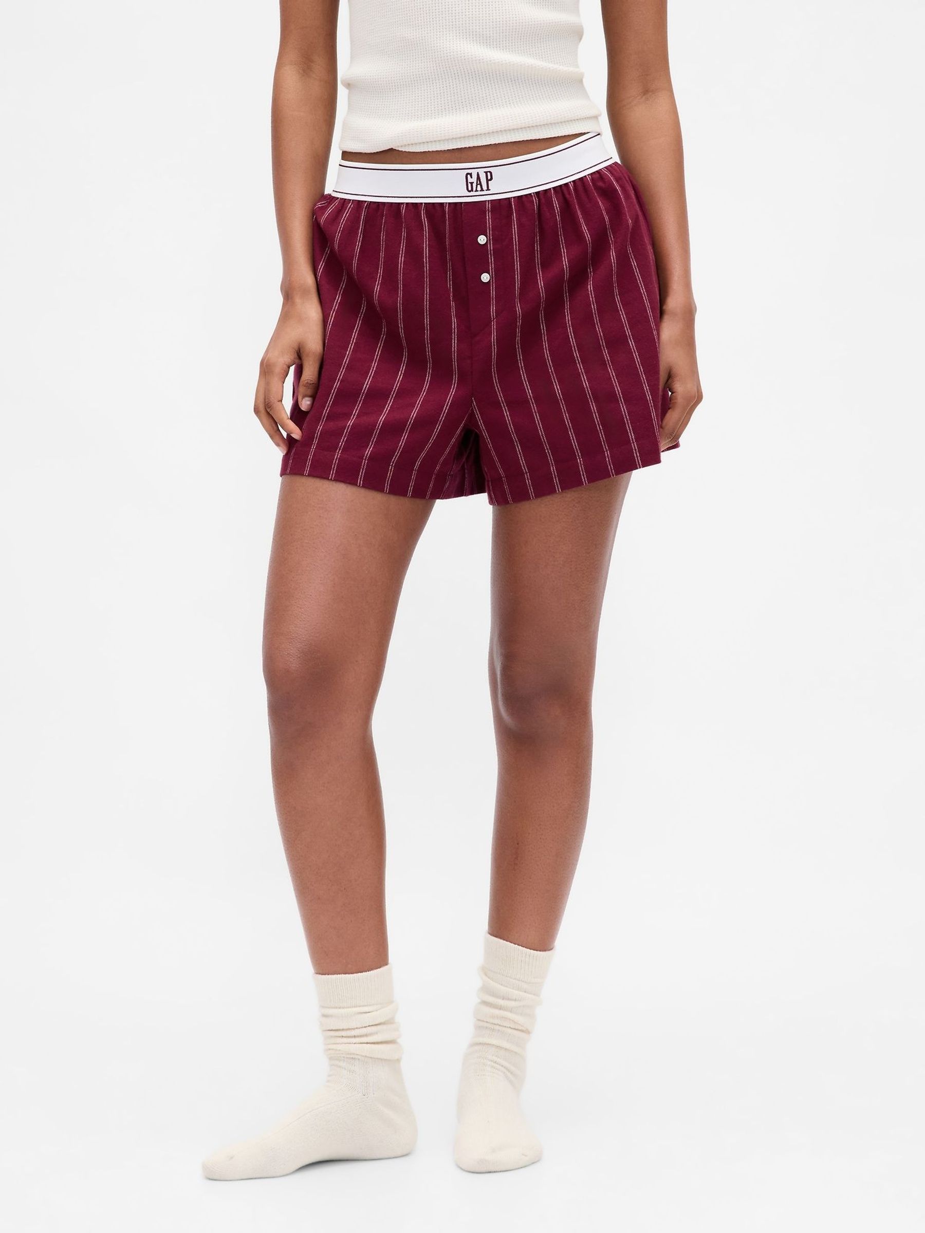 Red Logo Flannel Boxer Shorts (H69934) | £15