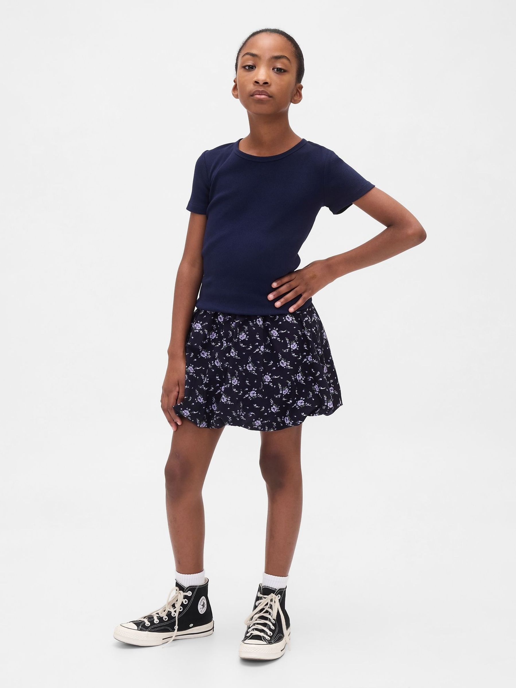 Blue/Navy Easy Bubble Skort (4-13yrs) (H69955) | £25