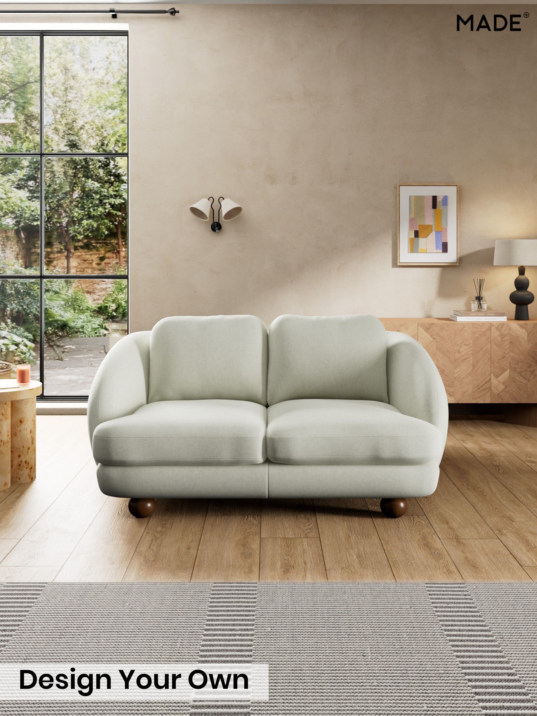 Textured Slub Weave/Light Natural - Madris By Made