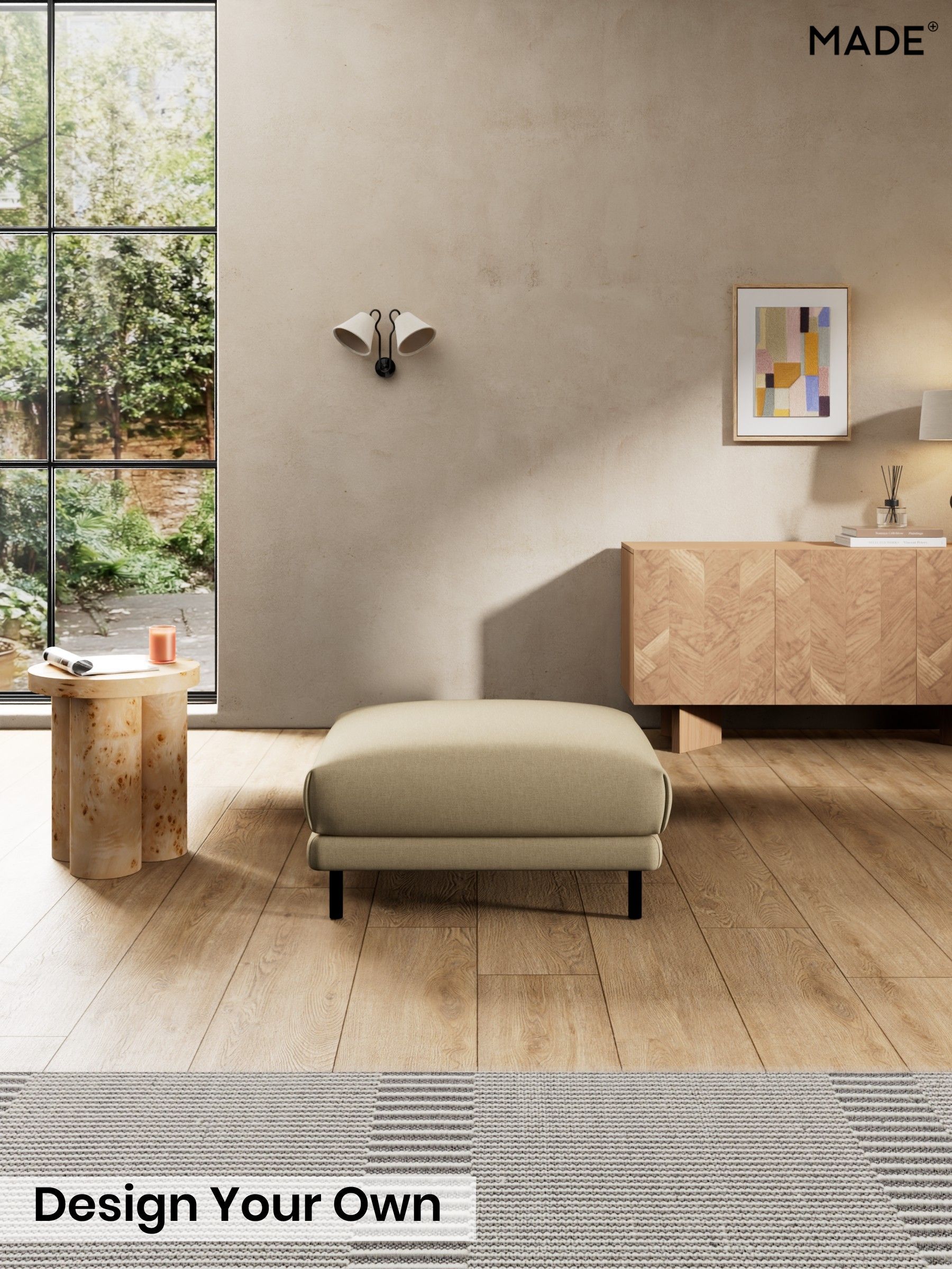 Textured Slub Weave/Caramel Natural - Odin By Made