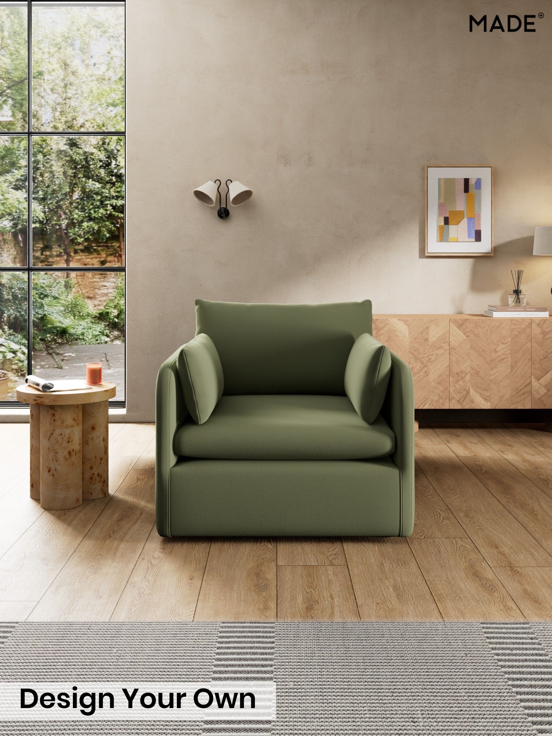 Matt Velvet Easy Clean/Fern Green - Jackson By Made
