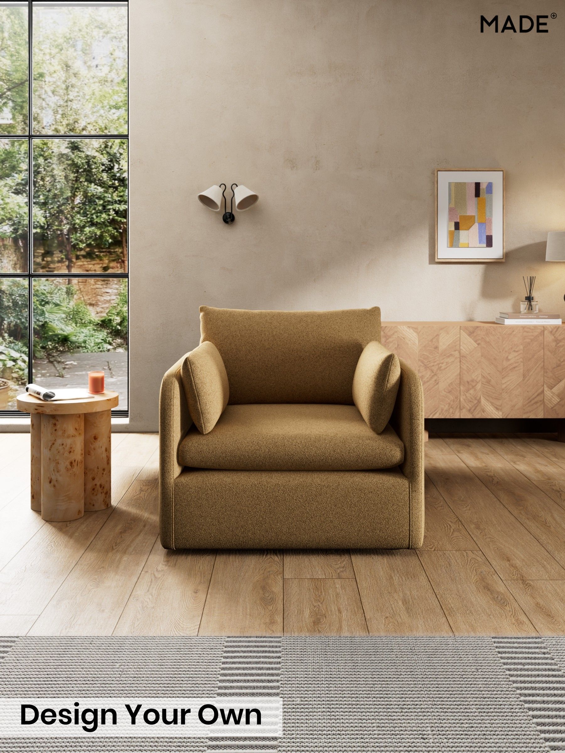 Soft Touch Boucle/Caramel Natural - Jackson By Made