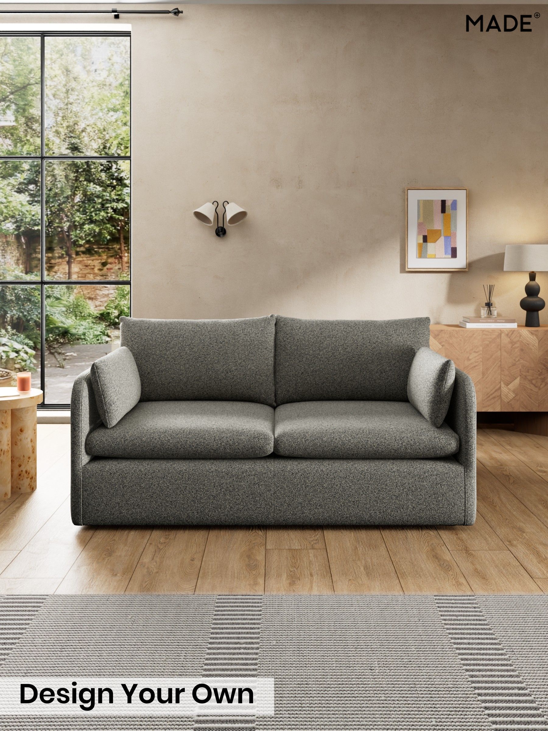 Soft Touch Boucle/Grey Marl - Jackson By Made