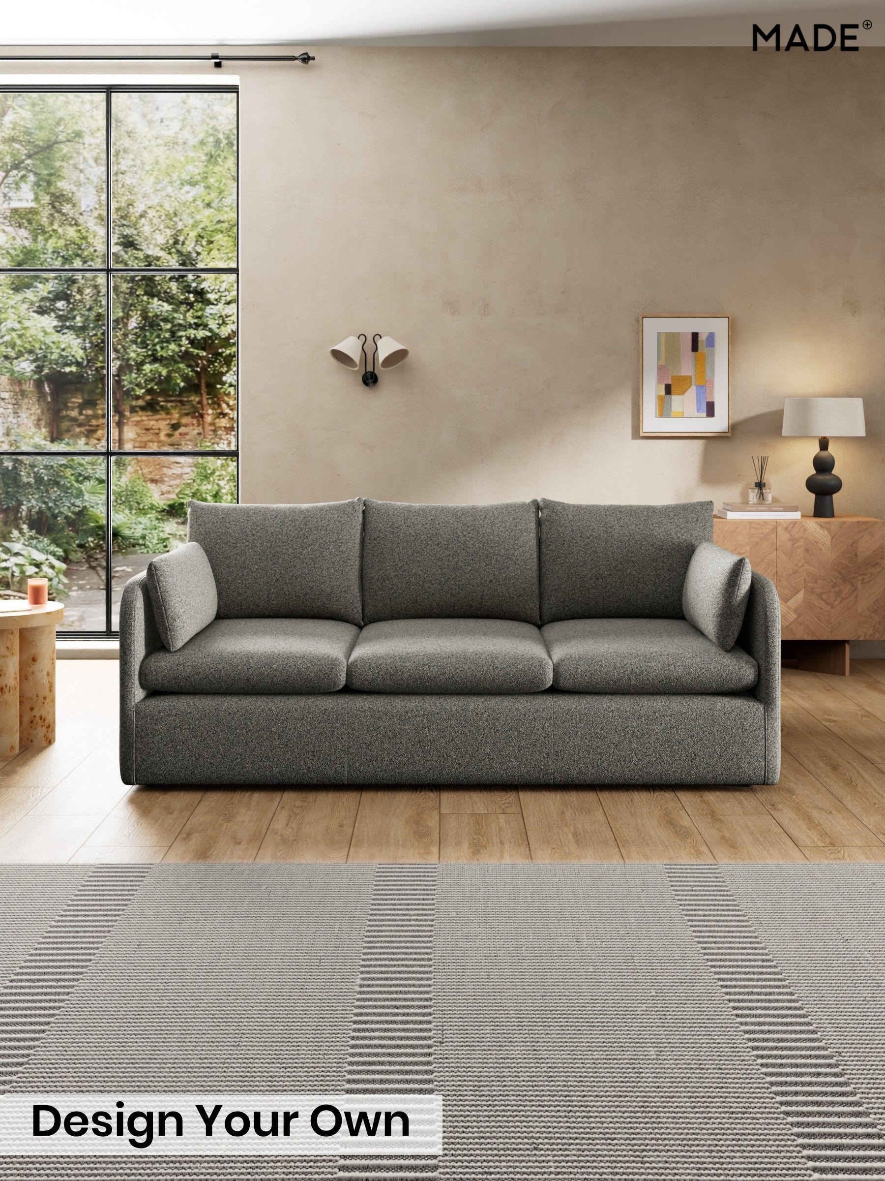 Soft Touch Boucle/Grey Marl - Jackson By Made