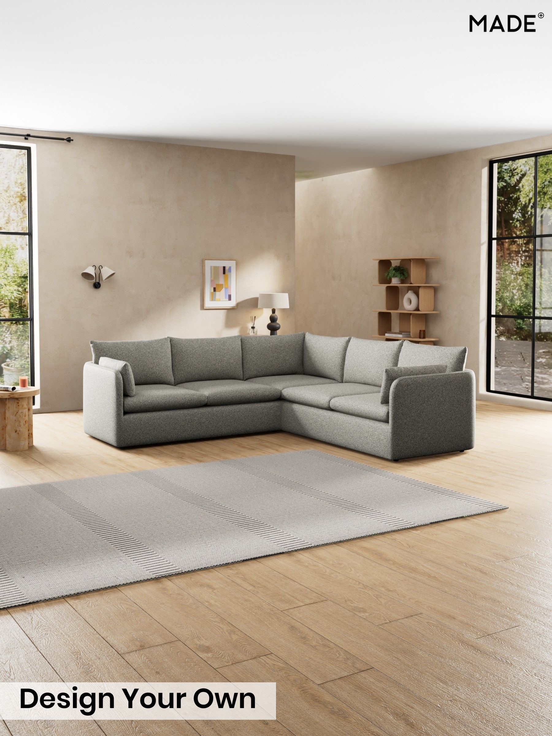 Soft Touch Boucle/Grey Marl - Jackson By Made