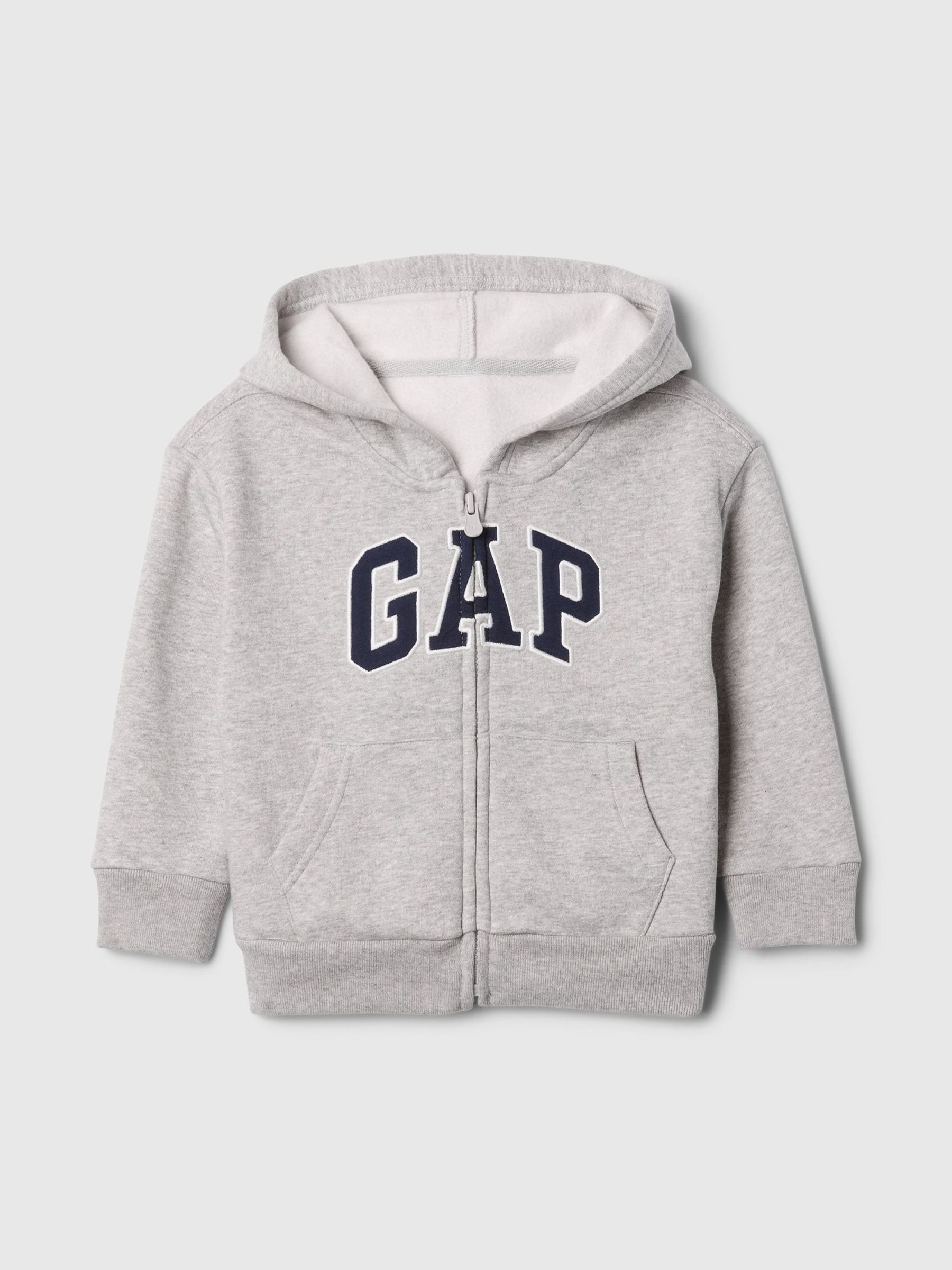 Grey Vintage Logo Full Zip Hoodie (6mths-5yrs) (H72182) | £20
