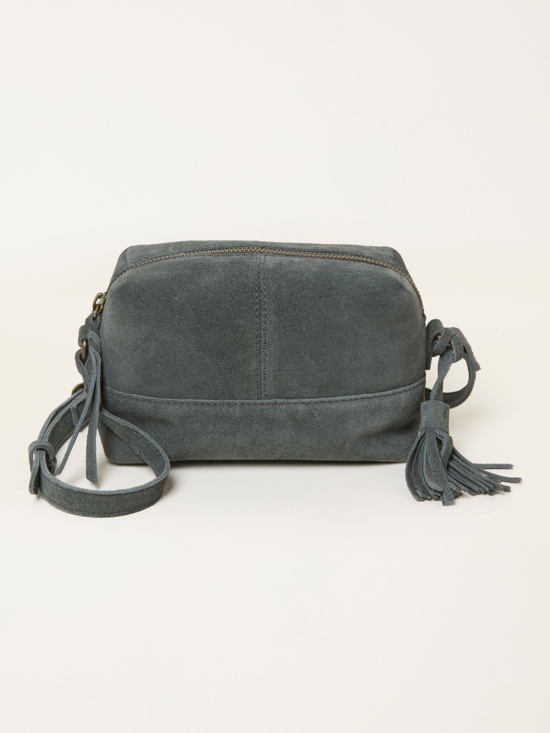 Teal Blue Suede Camera Bag (H72783) | £42.50