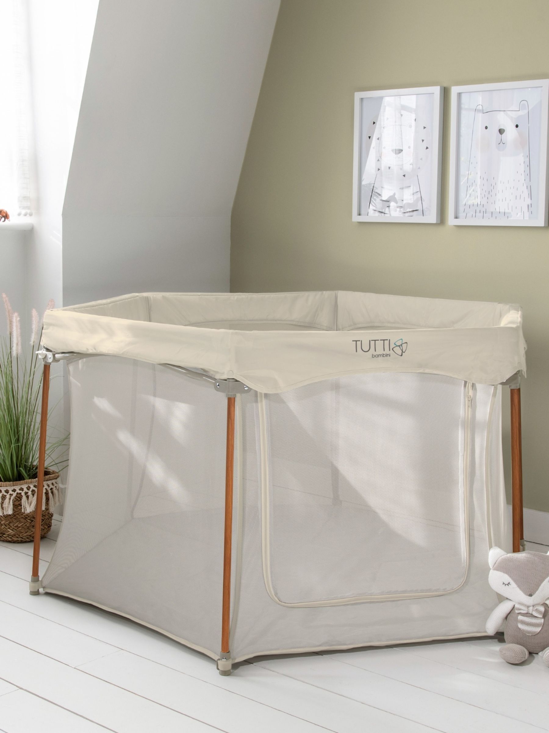 Ecru Hexa Playpen (H74273) | £99