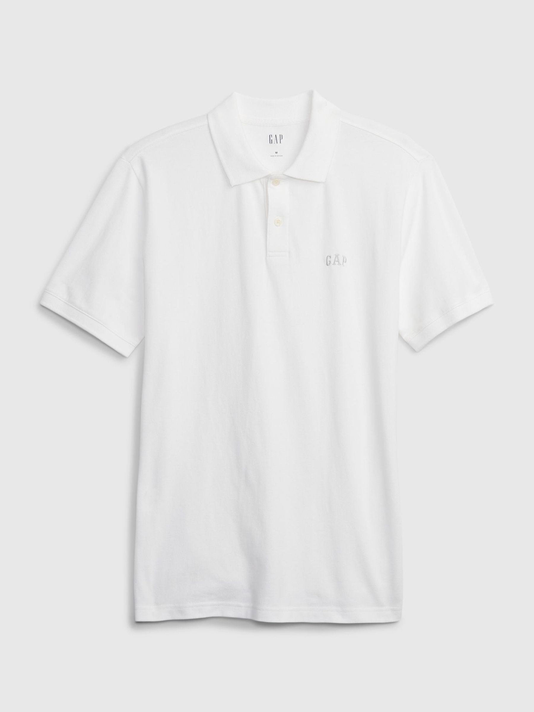 White Logo Pique Polo Shirt (H74447) | £20