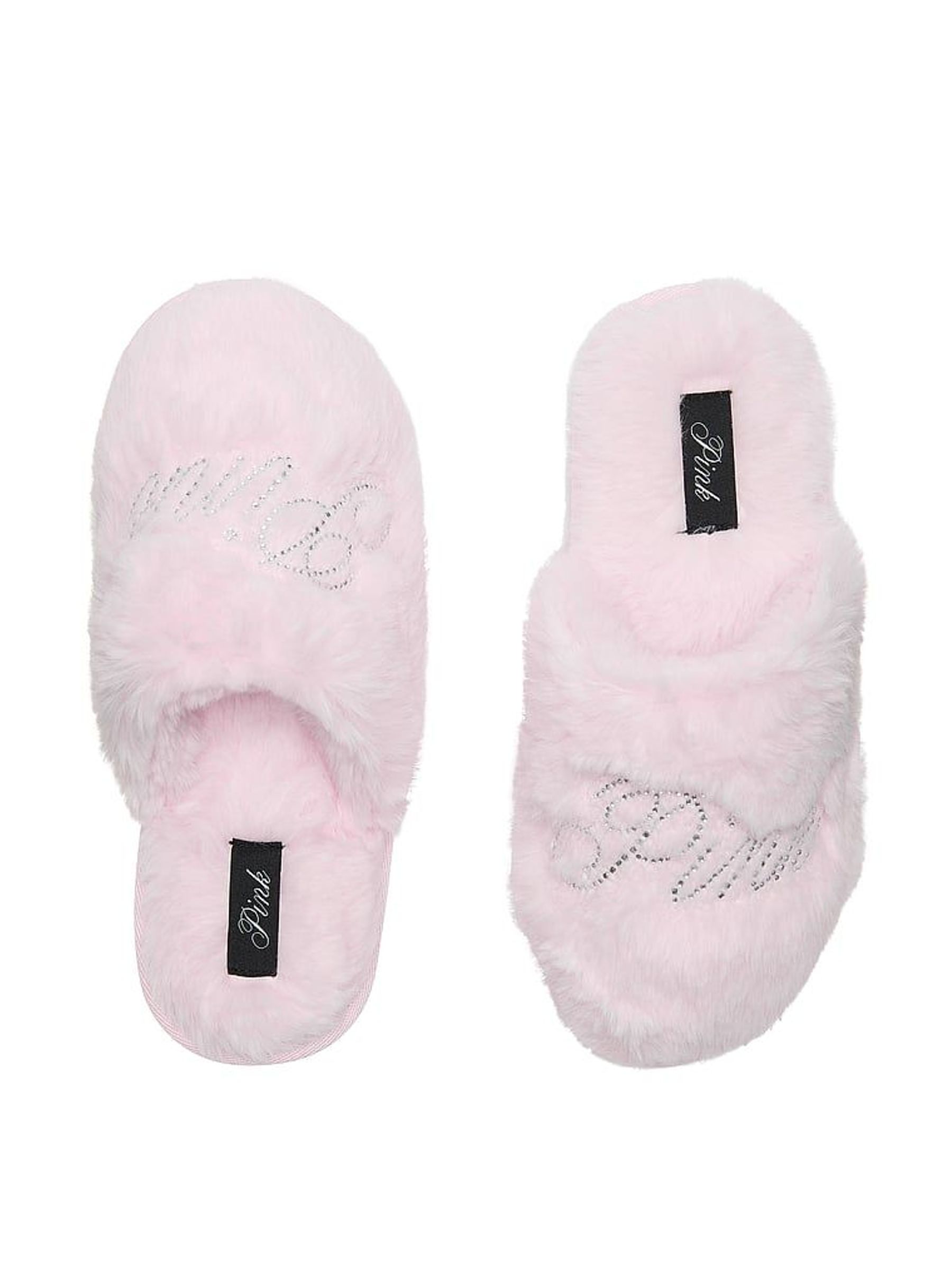 Pink Tulip Faux Fur Slippers (H77688) | £36