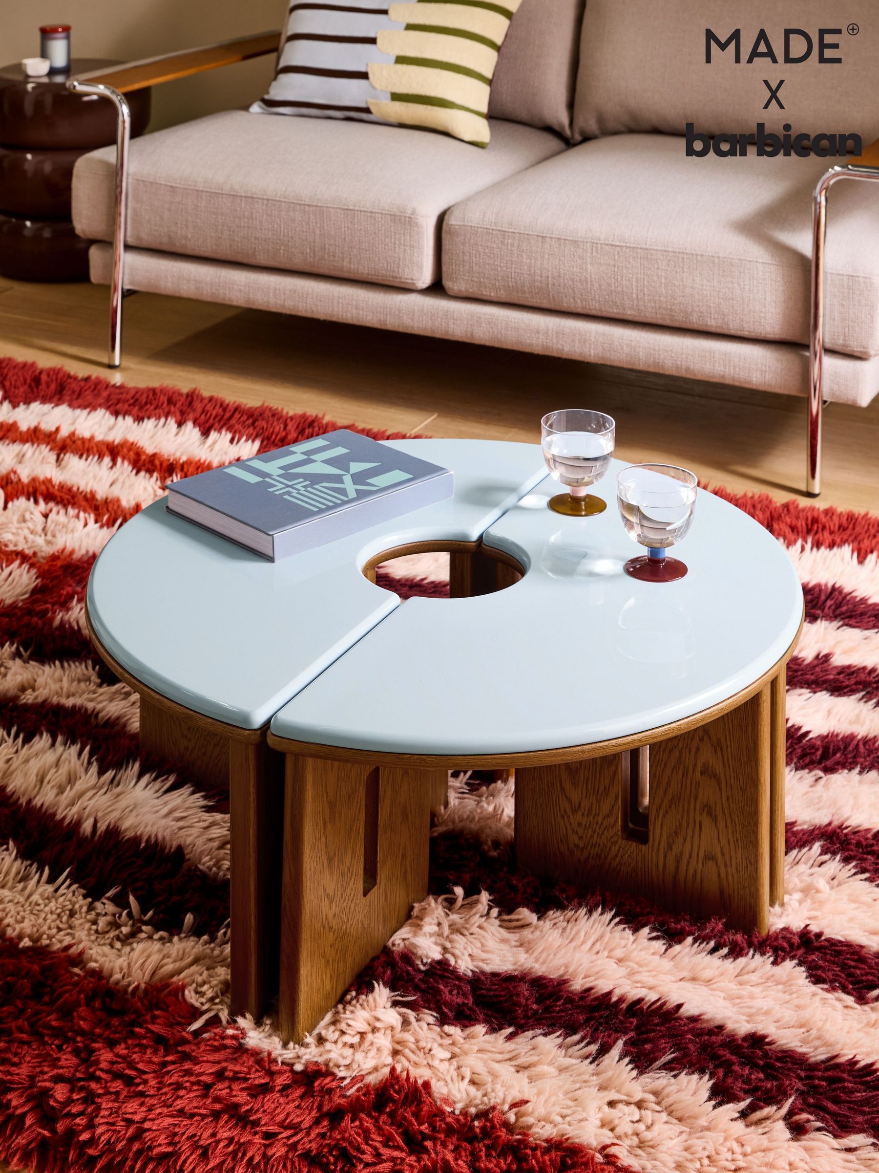 Plinth Round Set Of 2 Coffee Tables