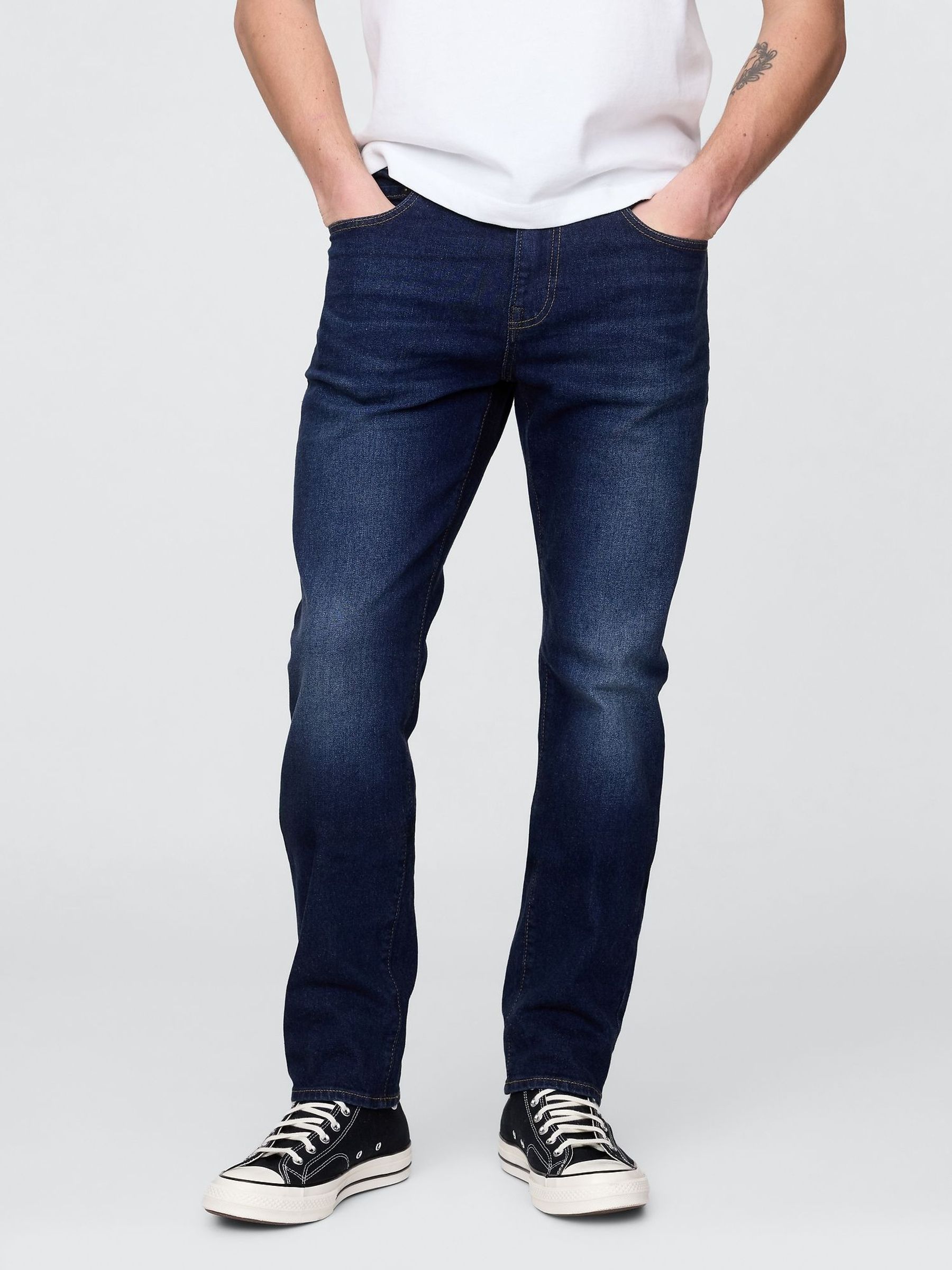 Dark Indigo Blue Slim Jeans (H78085) | £55