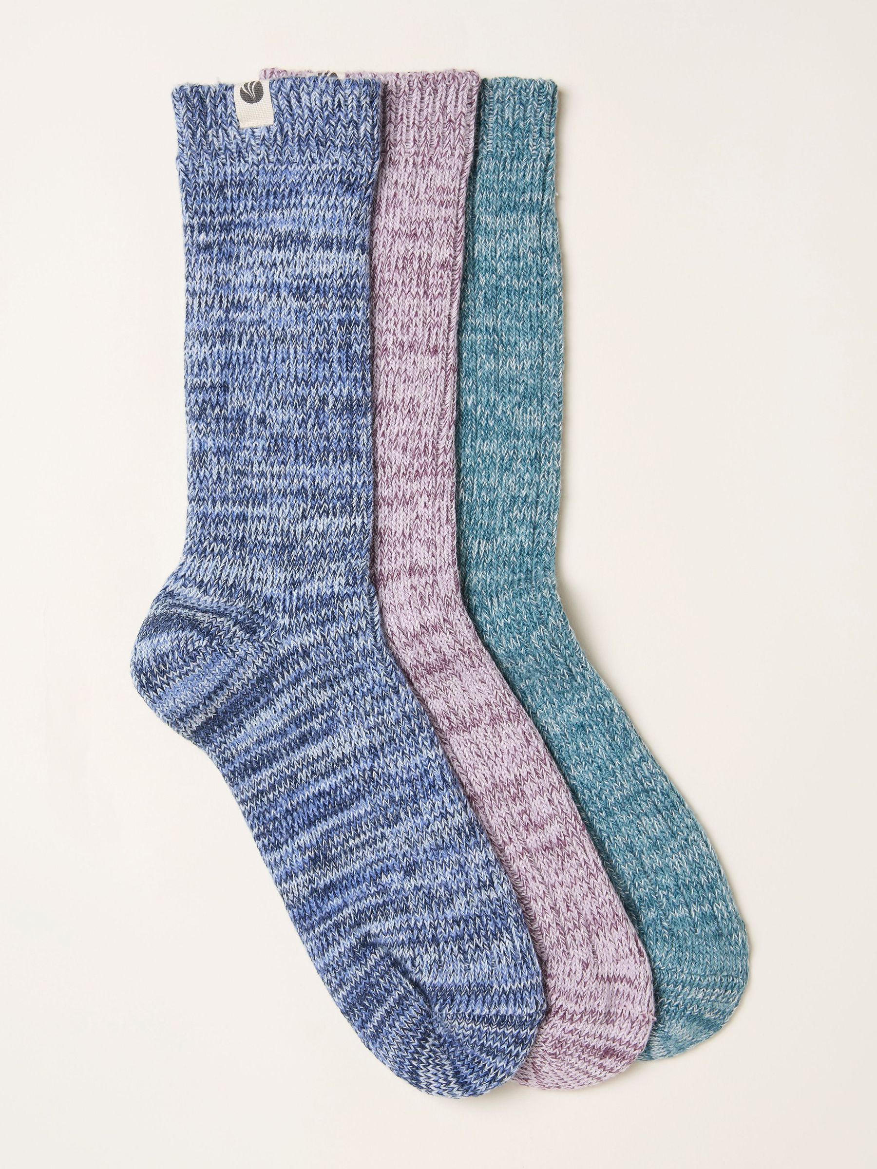 Blue 3 Pairs of Boot Socks (H78128) | £18