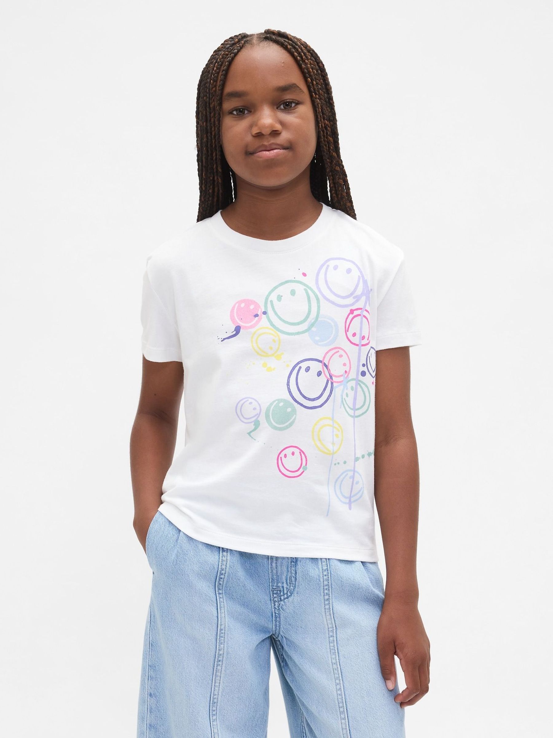 White Graphic Crew Neck Short Sleeve T-Shirt (4-13yrs) (H78848) | £10