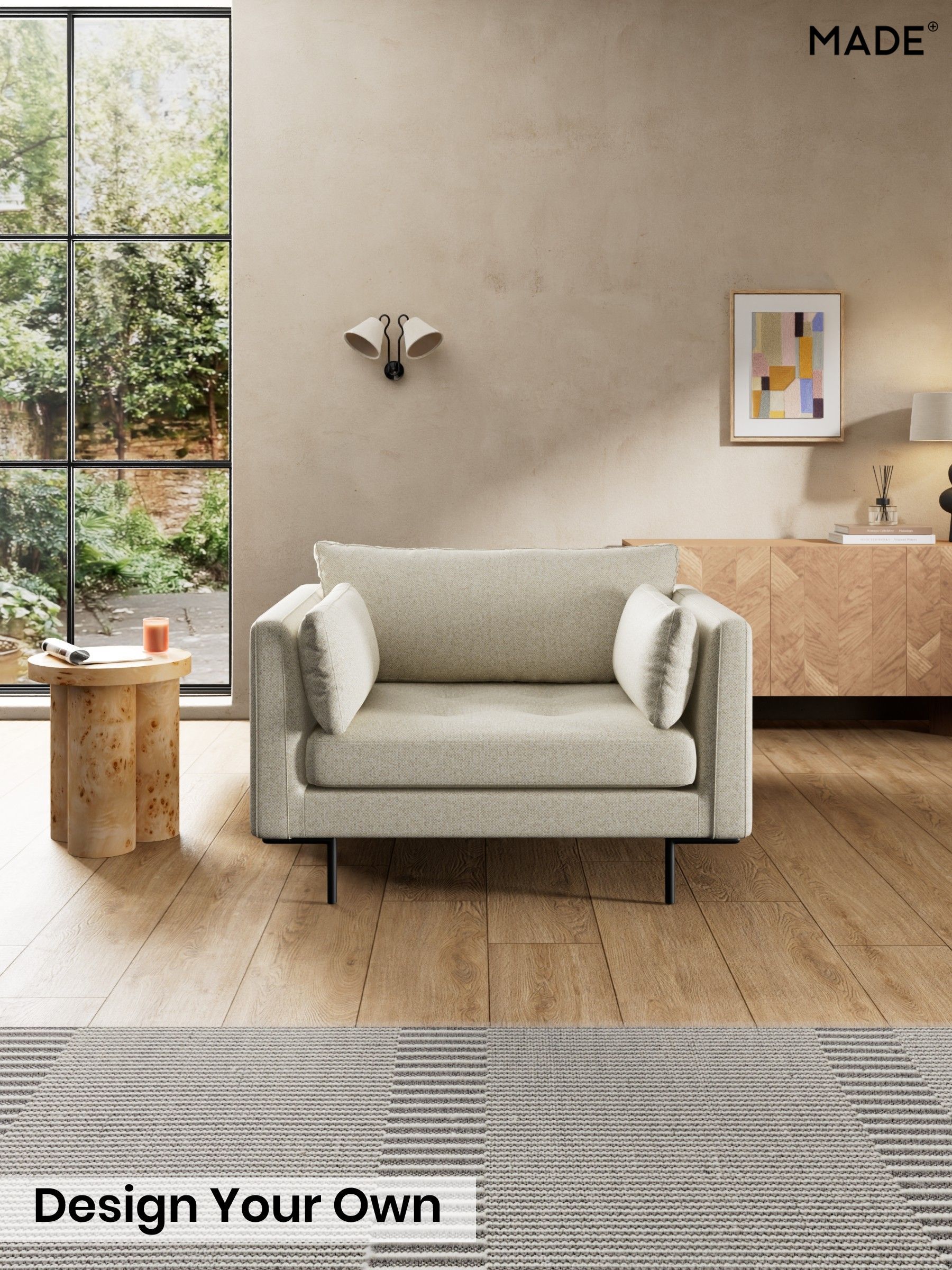 Basket Weave/Natural Stone - Harlow By Made