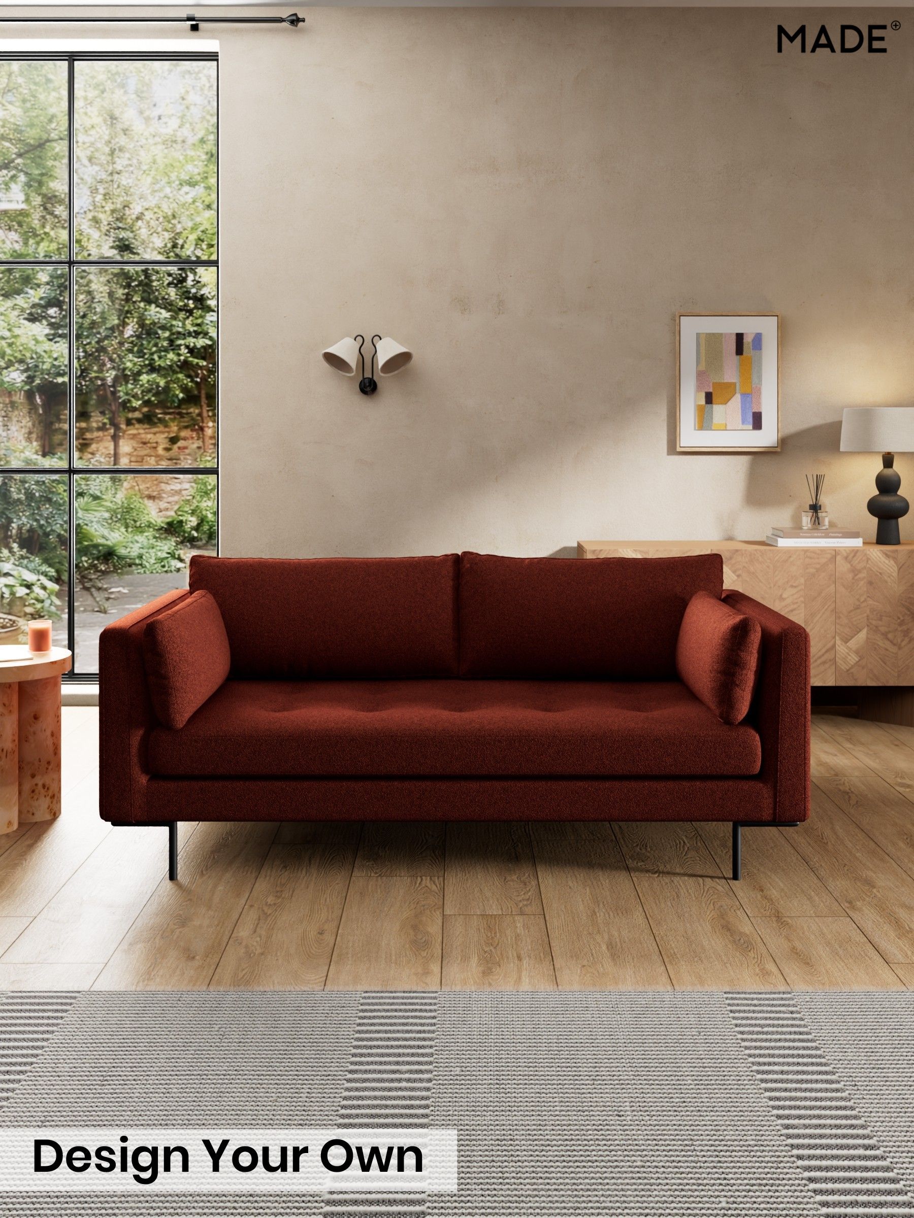 Soft Touch Boucle/Rust Orange - Harlow By Made