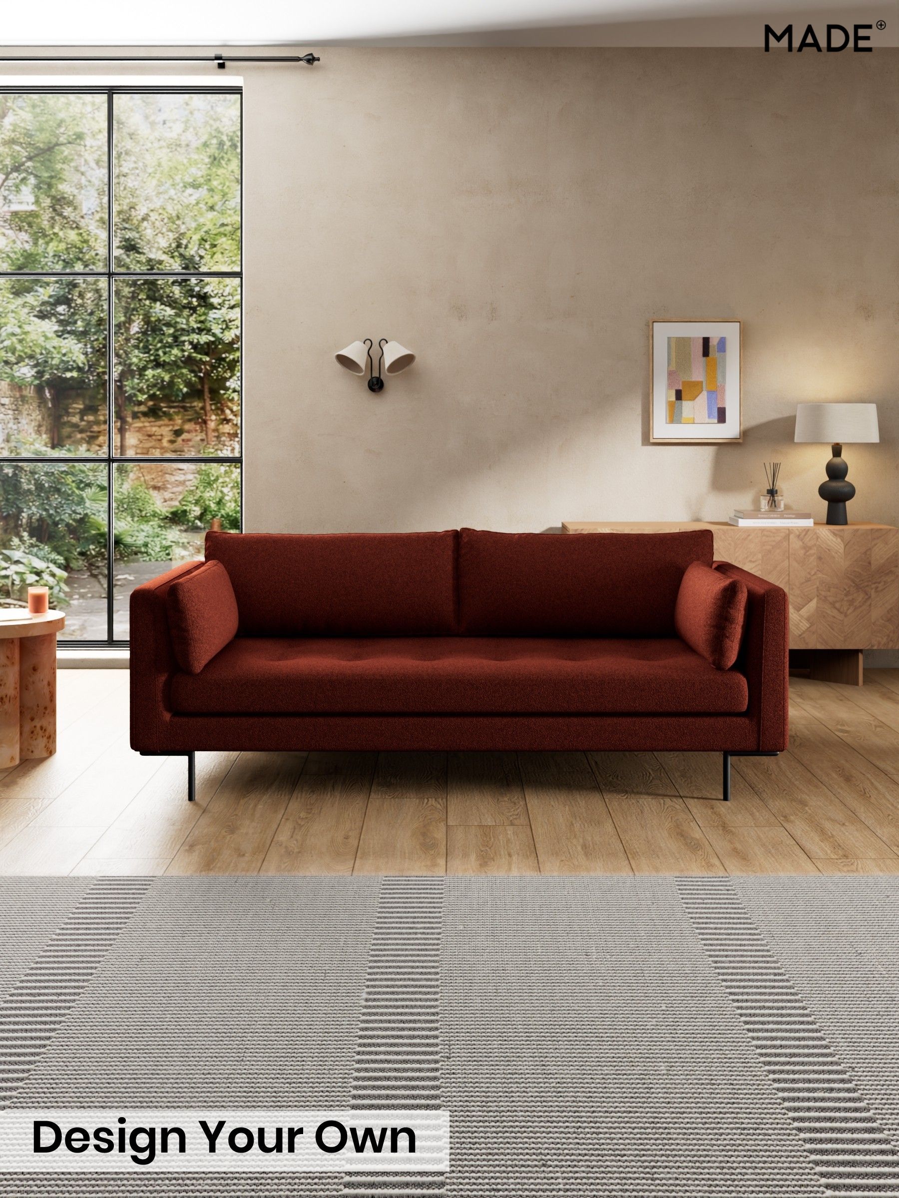 Soft Touch Boucle/Rust Orange - Harlow By Made