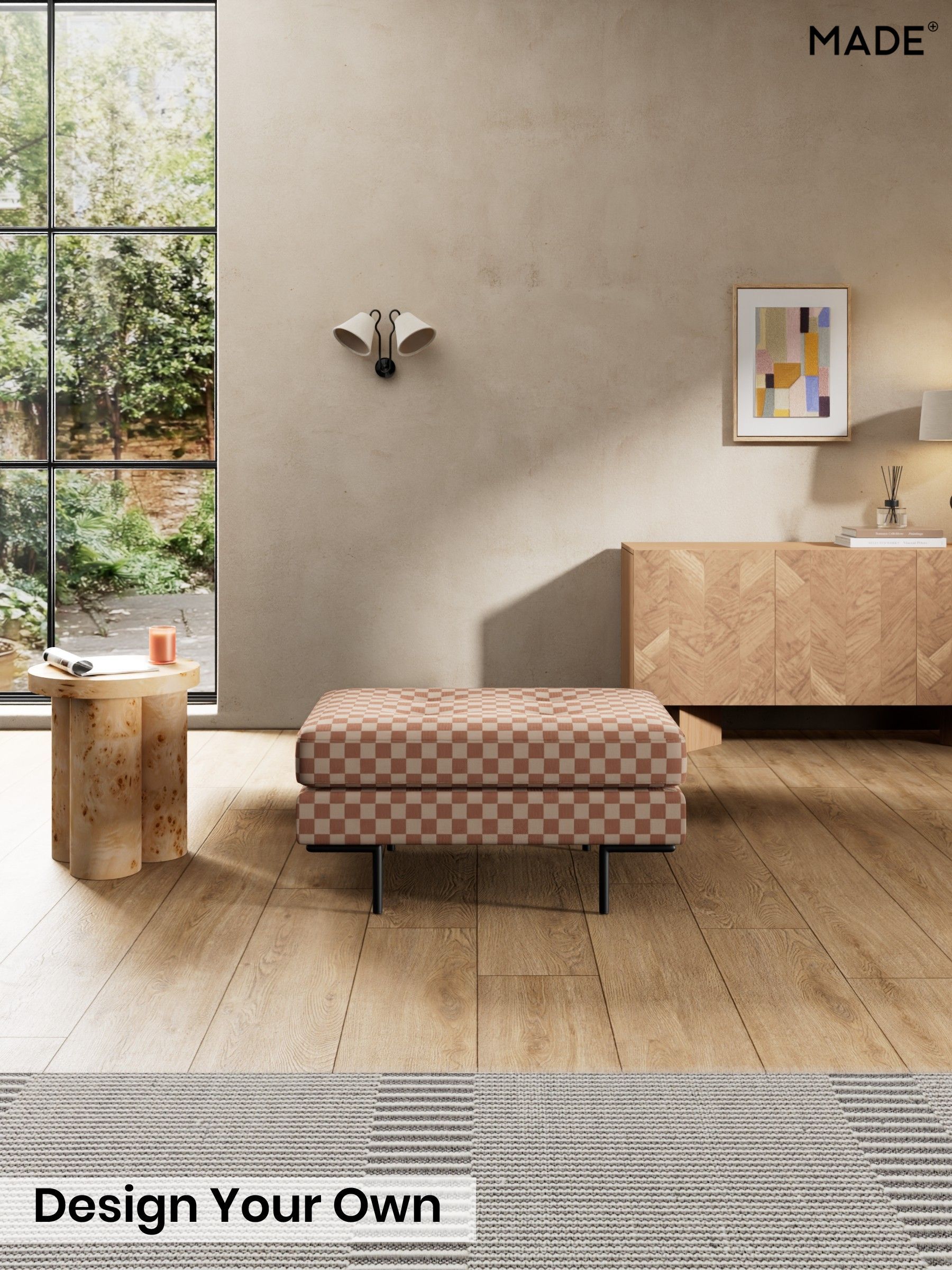 Blenets Check Mini by Harlequin/Terracotta Orange - Harlow By Made