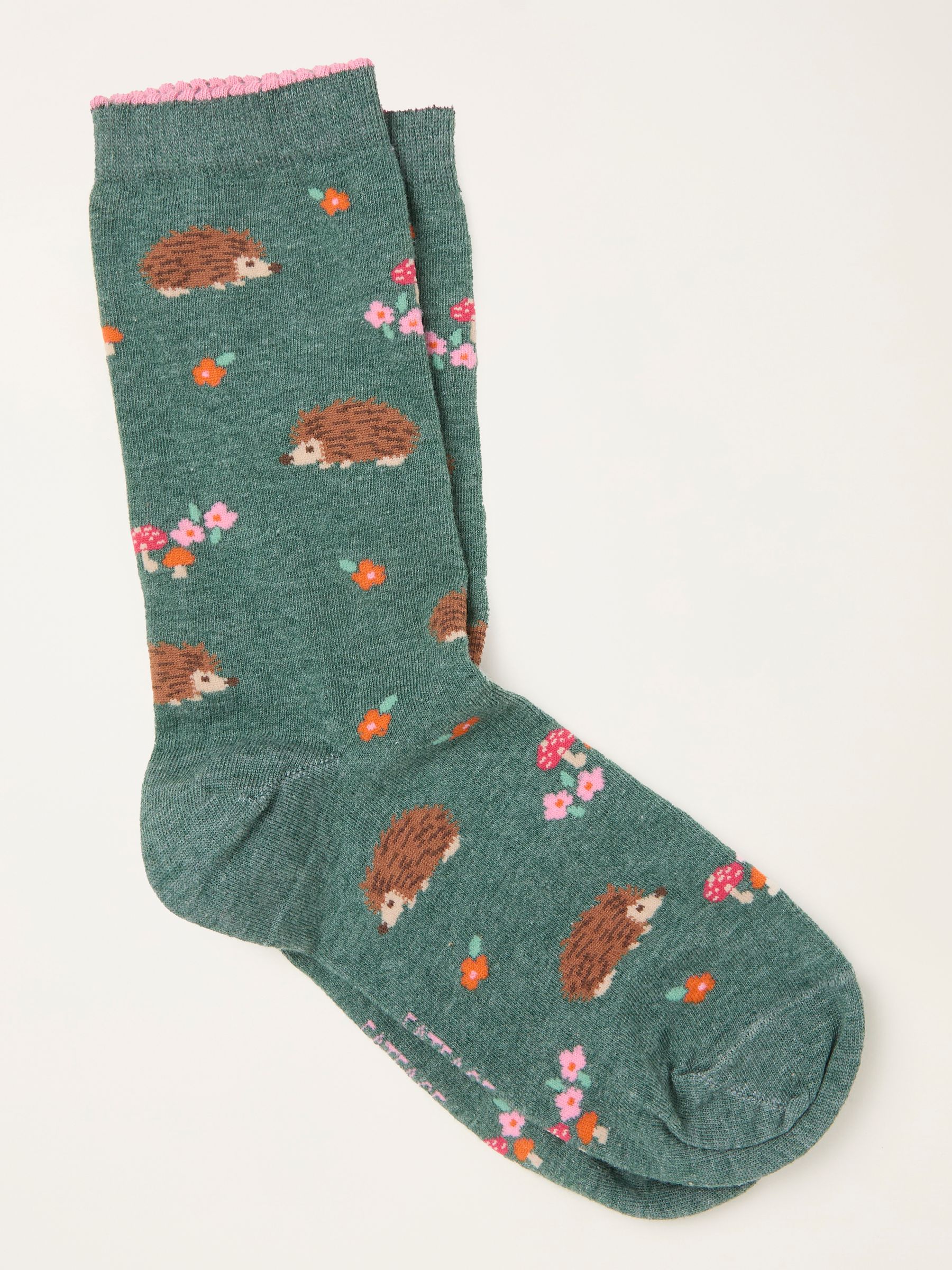 Green Hedgehog Socks (H79812) | £7.50