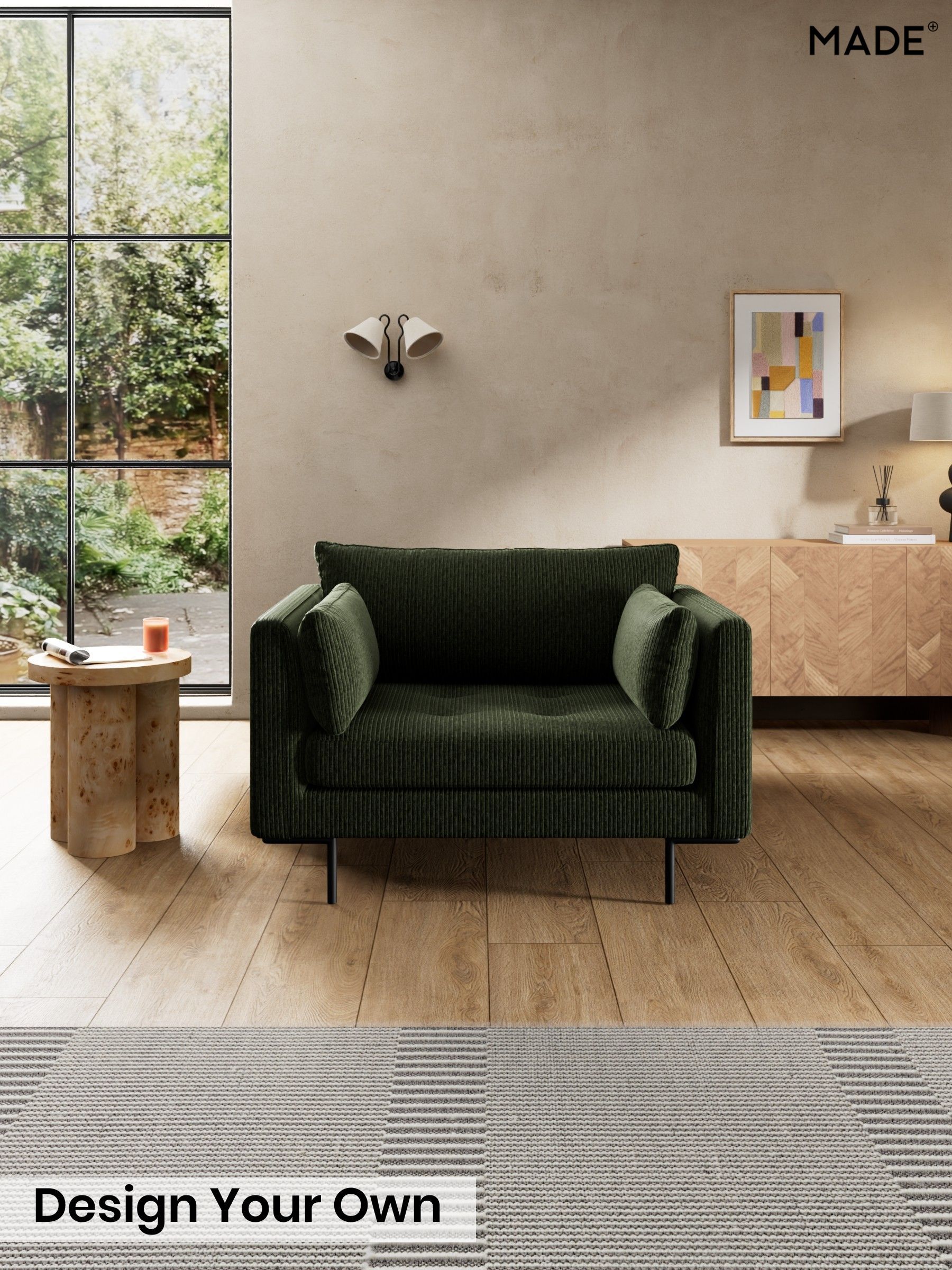 Matt Corduroy/Fennel Green - Harlow By Made