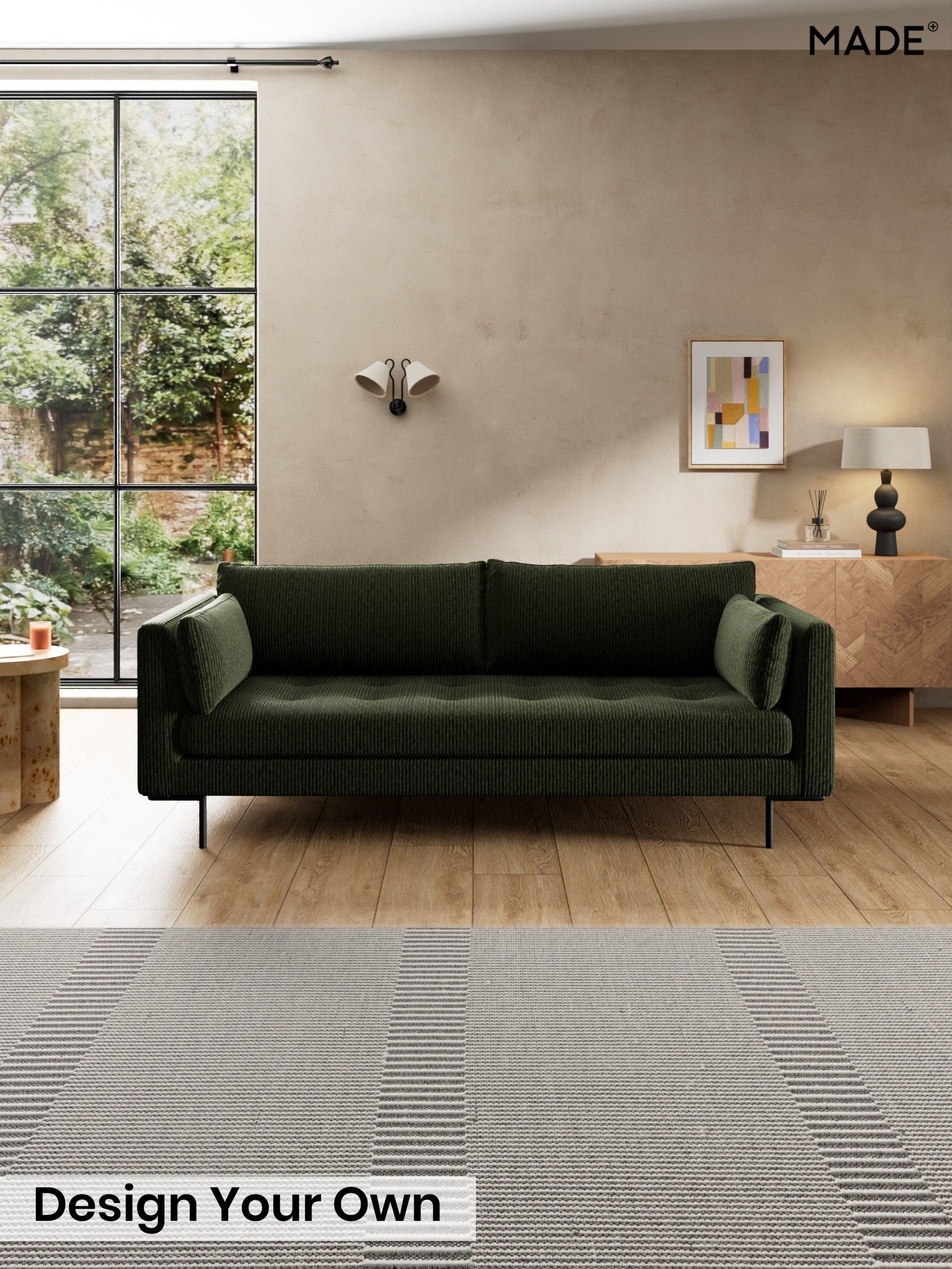 Matt Corduroy/Fennel Green - Harlow By Made