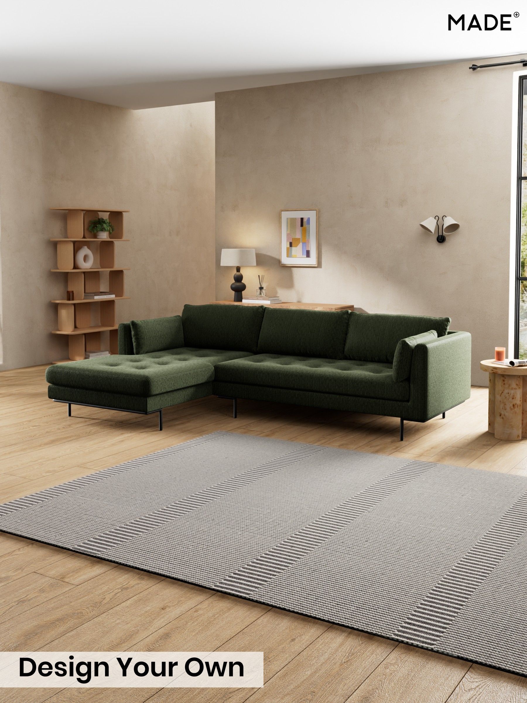 Matt Corduroy/Fennel Green - Harlow By Made