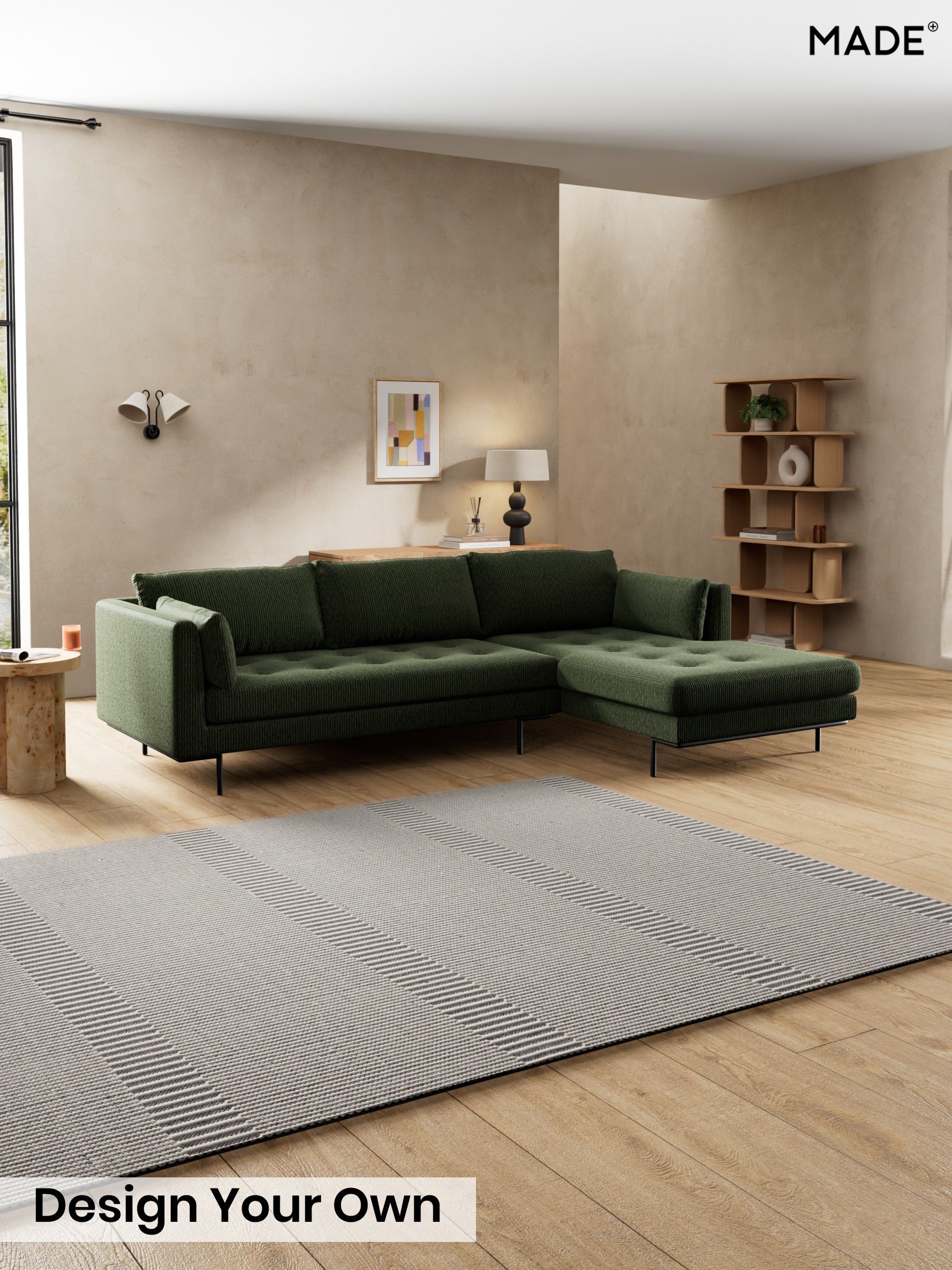 Matt Corduroy/Fennel Green - Harlow By Made