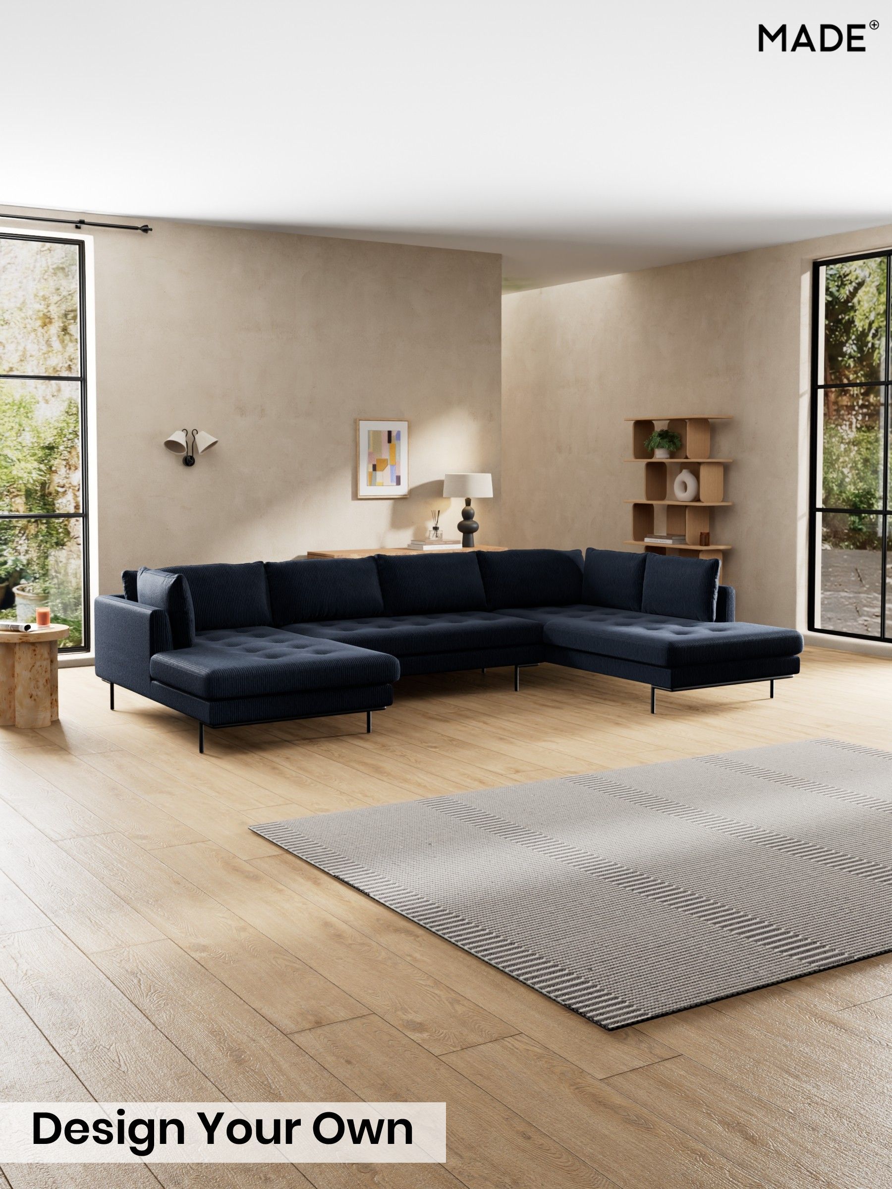 Matt Corduroy/Midnight Blue - Harlow By Made