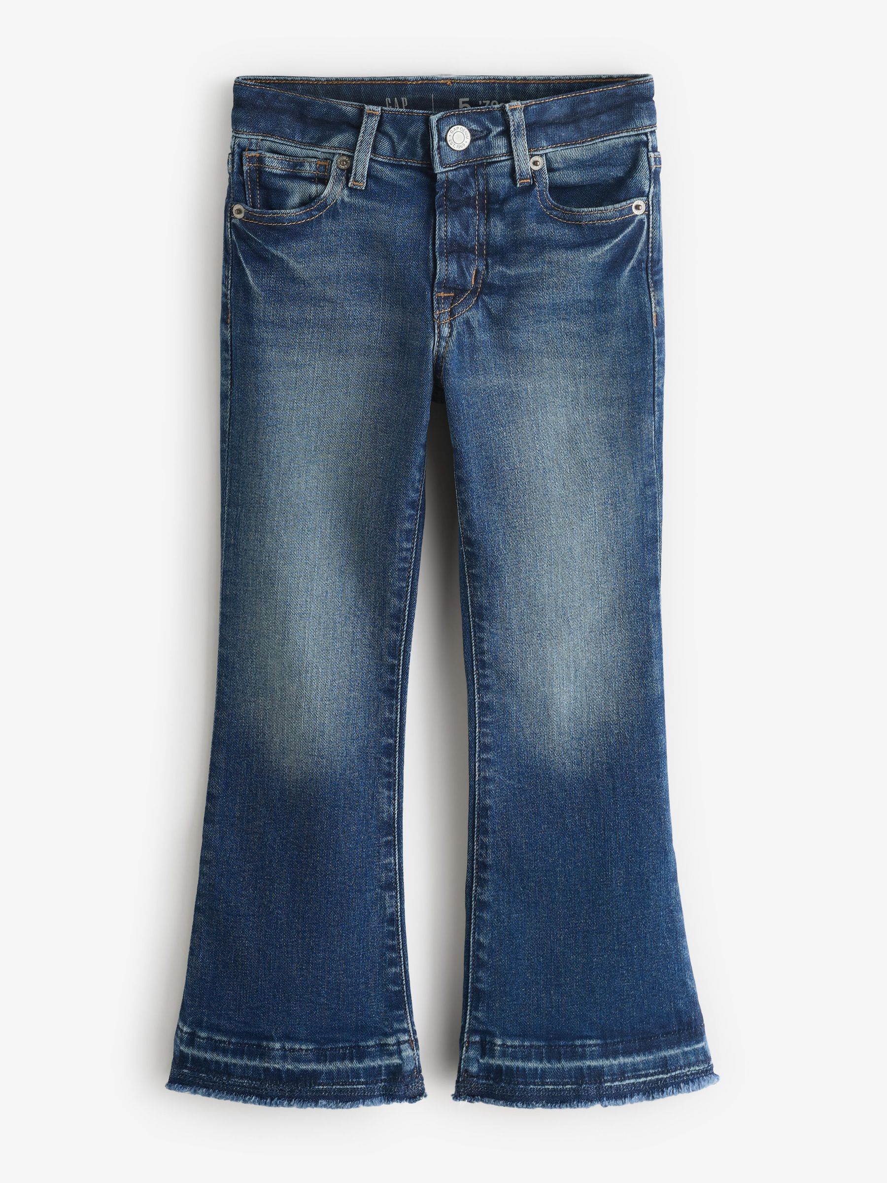 Blue High Waisted Flare Stretch Denim Jeans (4-16yrs) (H81149) | £30