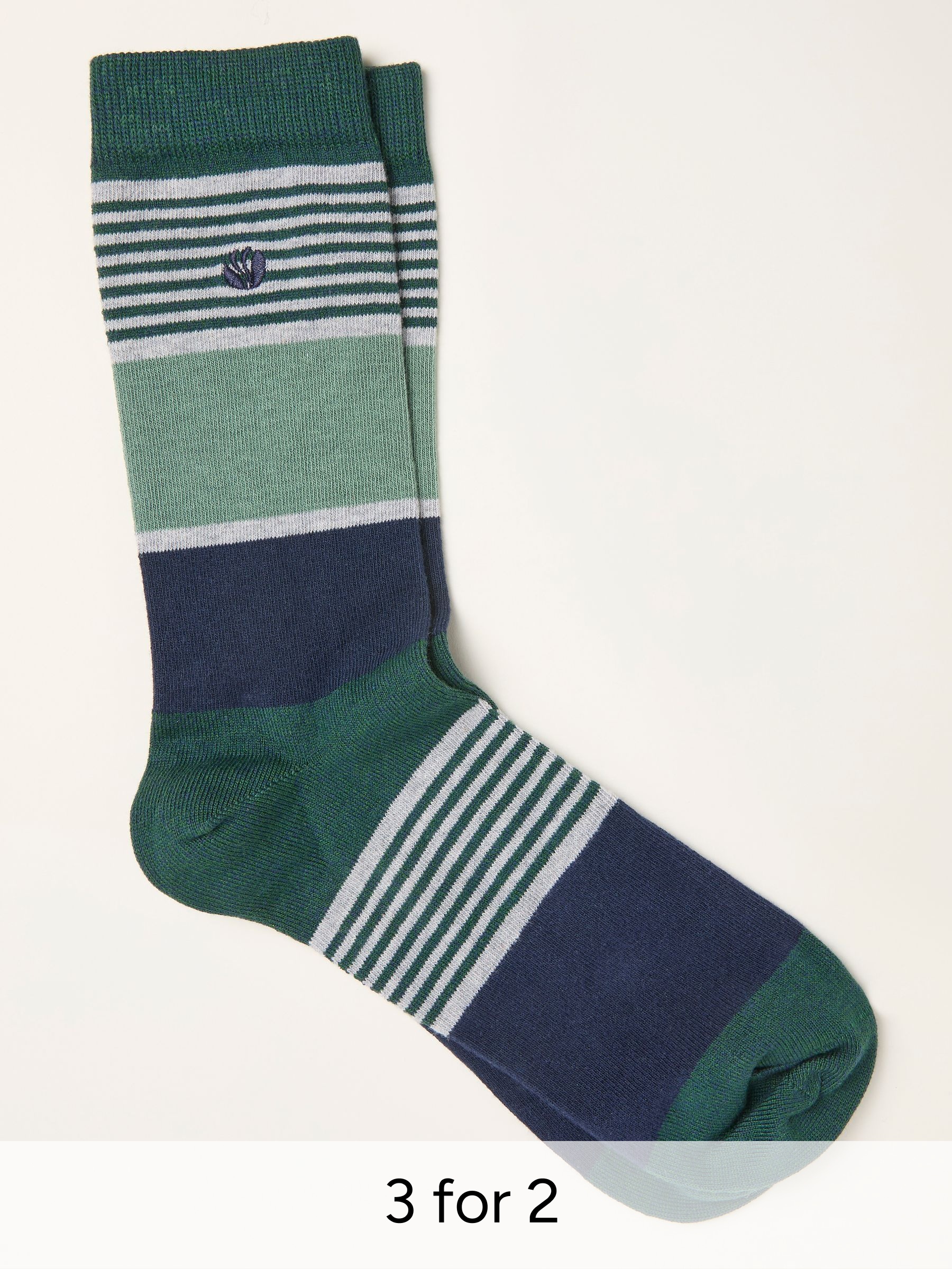 Navy Striped Socks (H81977) | £7.50