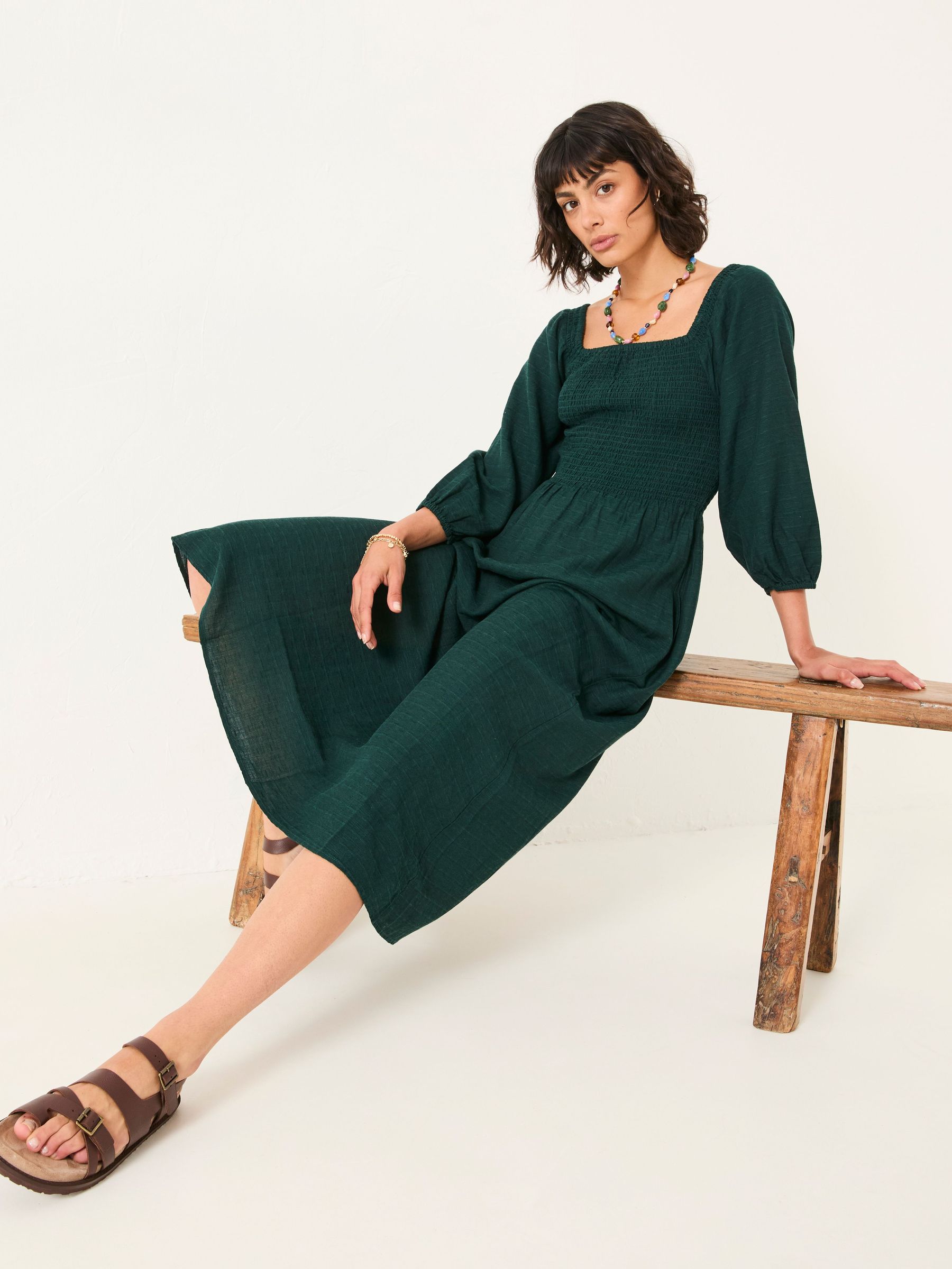 Adele Teal Blue Petite Midi Dress (H82400) | £69