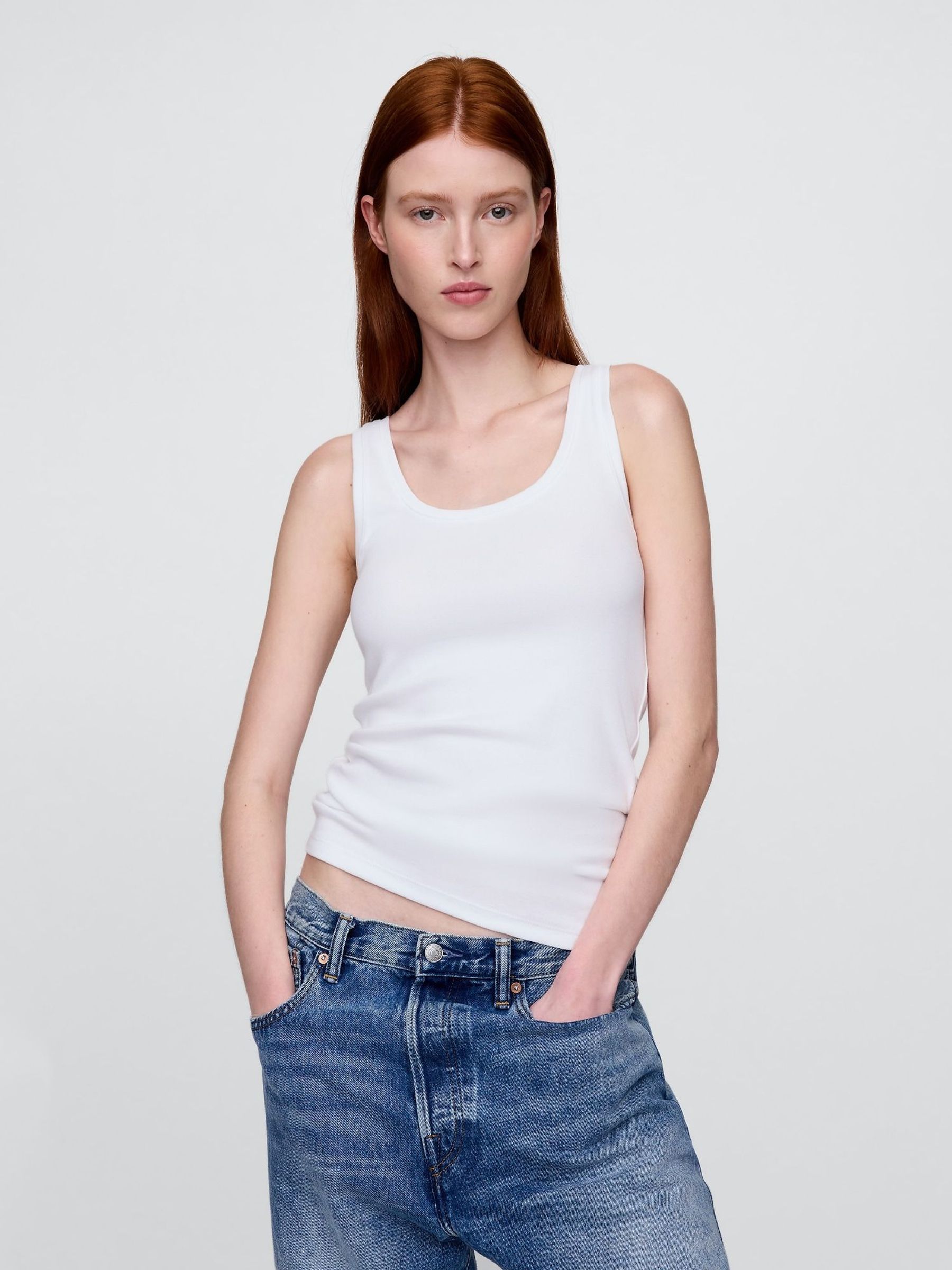 White Modern Vest (H82694) | £14