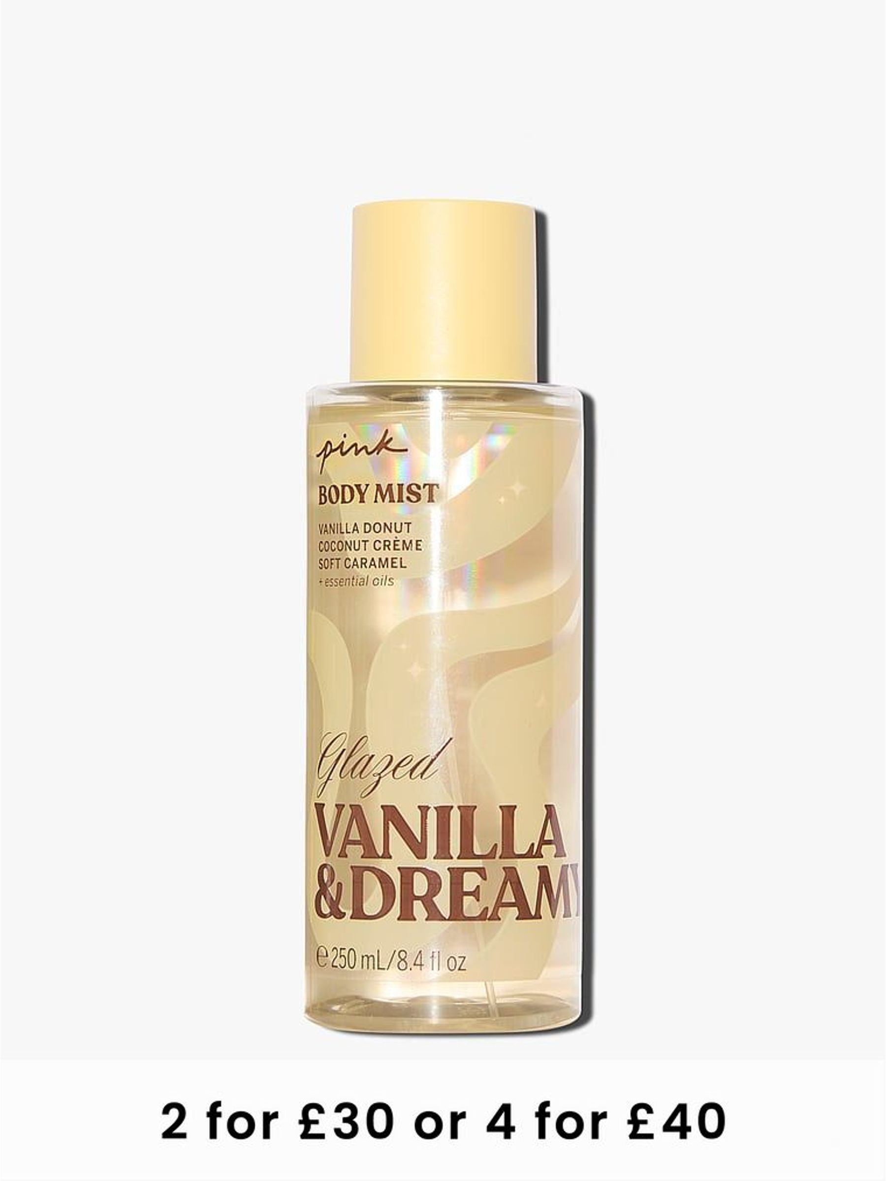Glazed Vanilla and Dreamy Body Mist 250ml (H83976) | £18